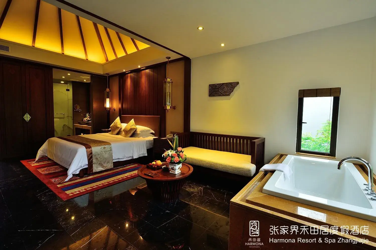 Deluxe King Room-Wooden Villa in Harmona Resort & Spa Zhangjiajie Deluxe King Room-Wooden Villa in Harmona Resort & Spa Zhangjiajie