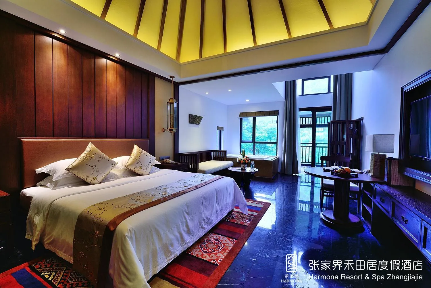Bedroom, Bed in Harmona Resort & Spa Zhangjiajie