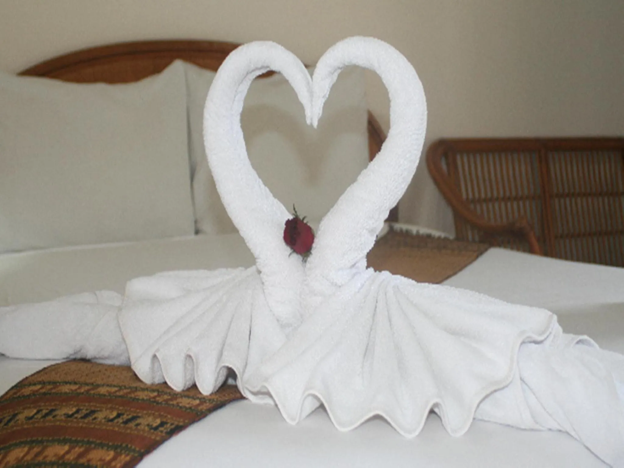 Bed in Palmview Resort