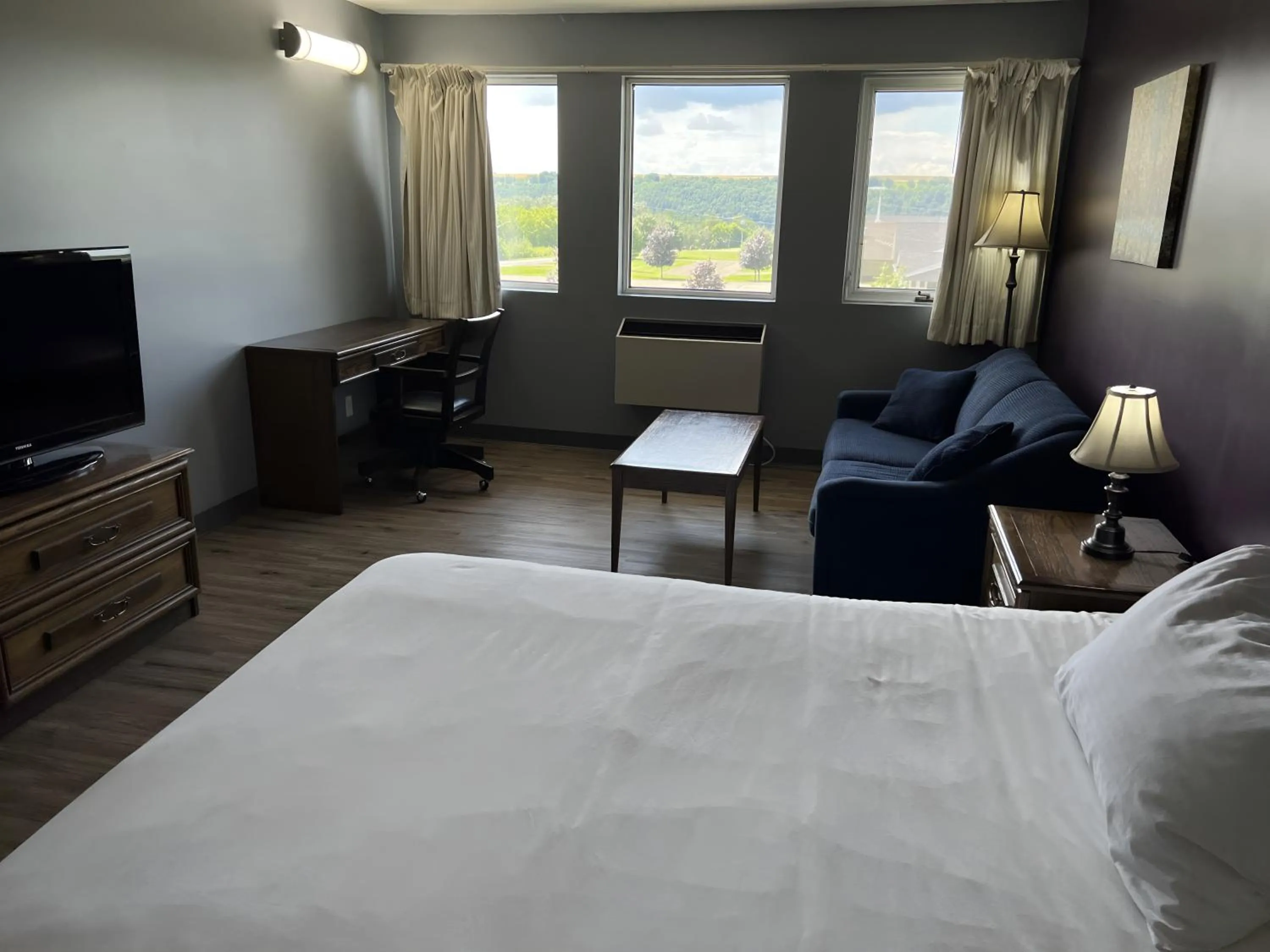 View (from property/room), Bed in Ramada by Wyndham Florenceville
