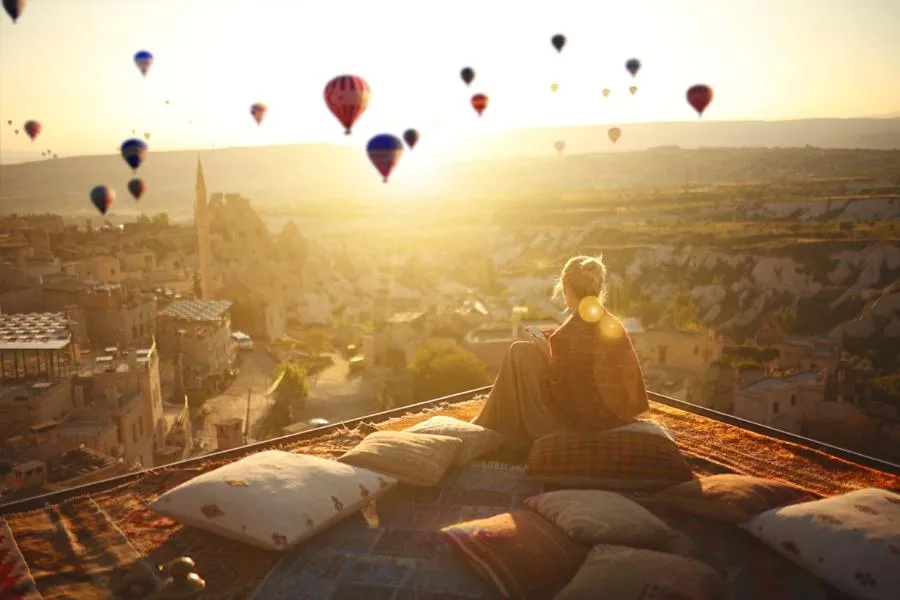 Balcony/Terrace in Mak's Cave House