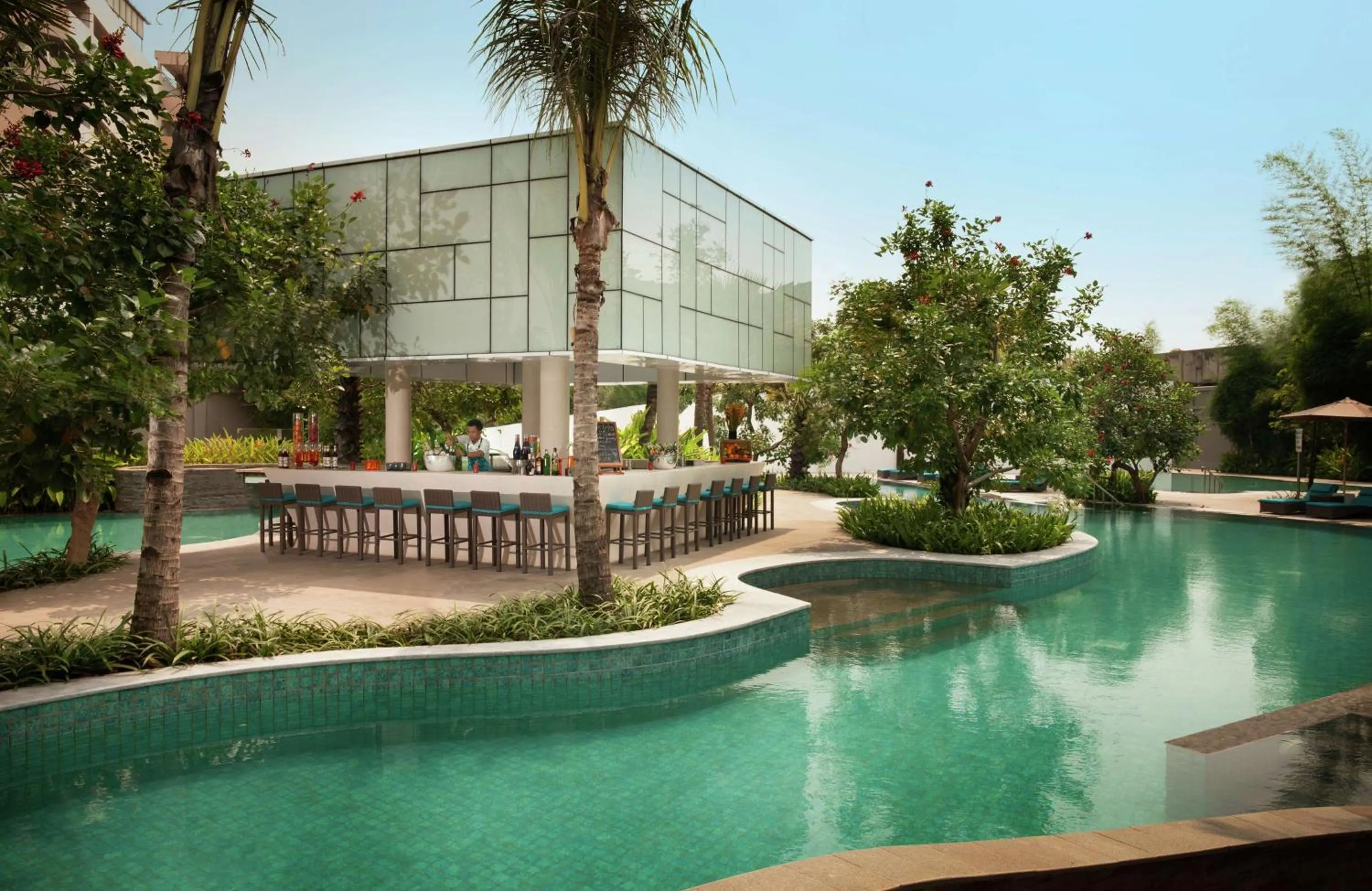 Pool view in DoubleTree by Hilton Jakarta - Diponegoro