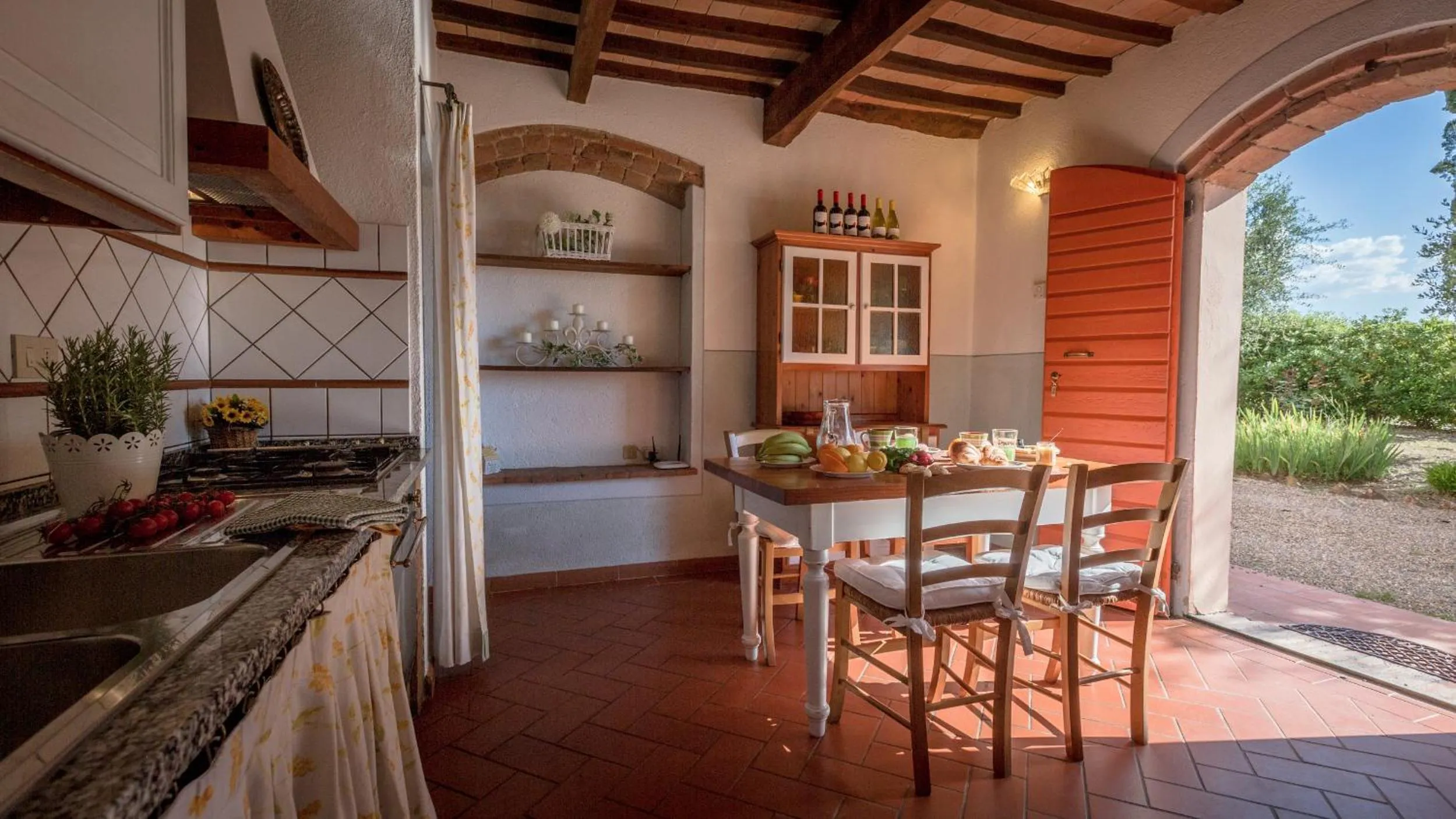 Kitchen or kitchenette in Agriturismo Canale