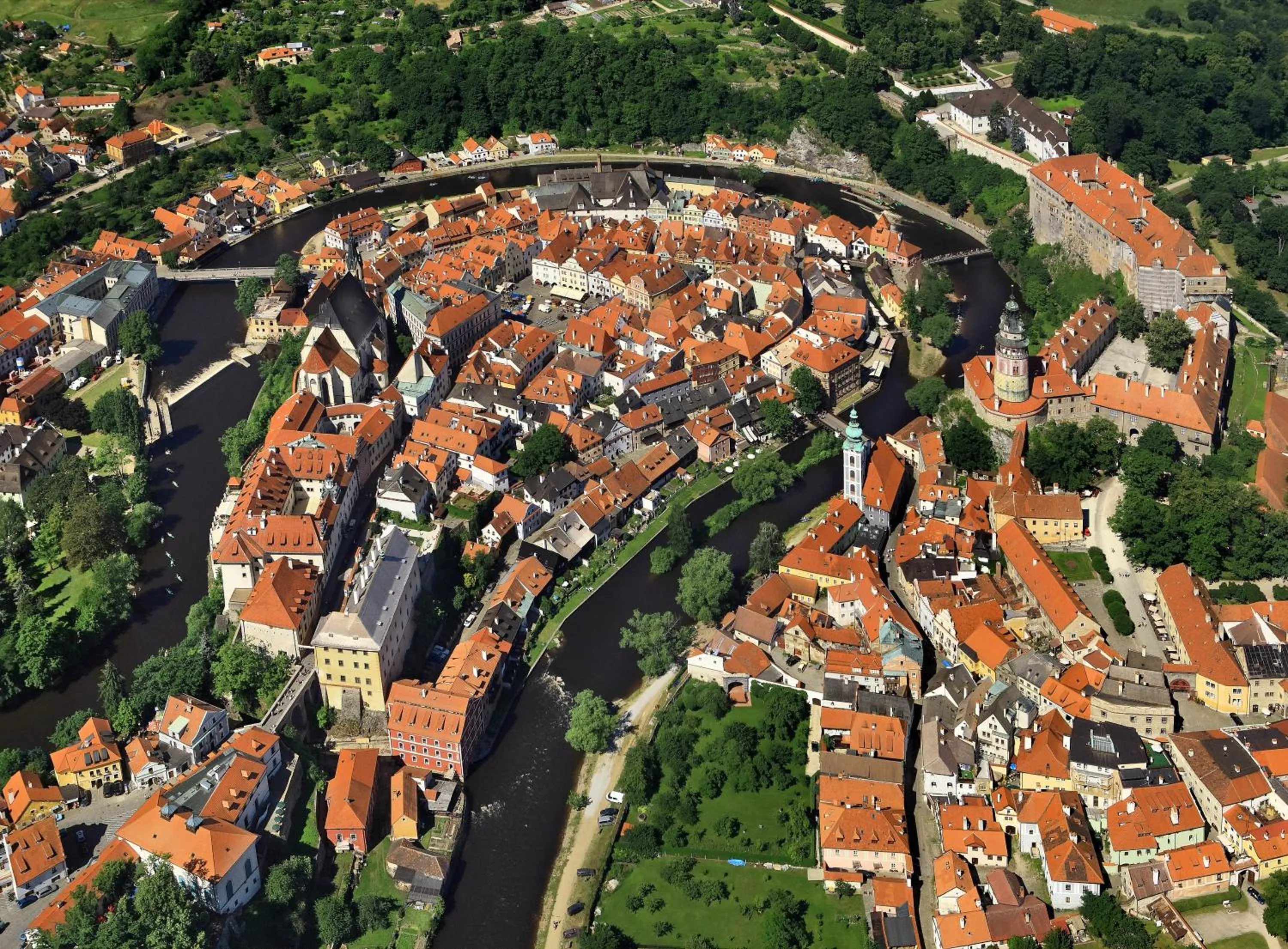 Bird's eye view in Hotel Mlýn