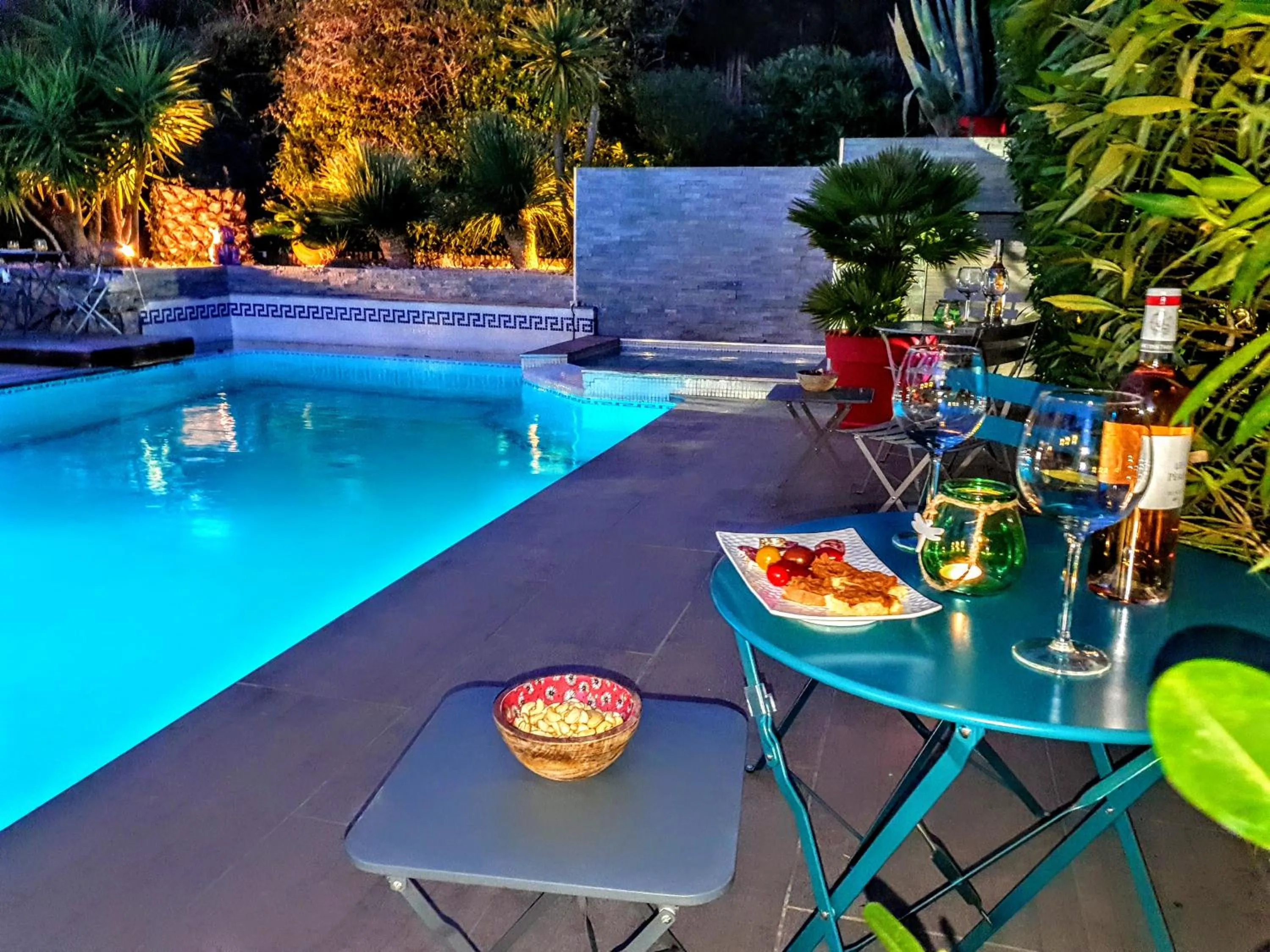 Patio in La Villa Blanche