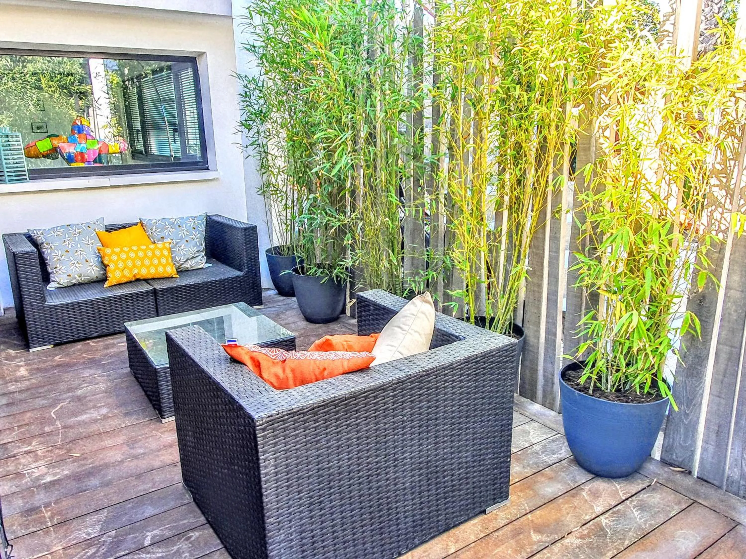 Balcony/Terrace in La Villa Blanche