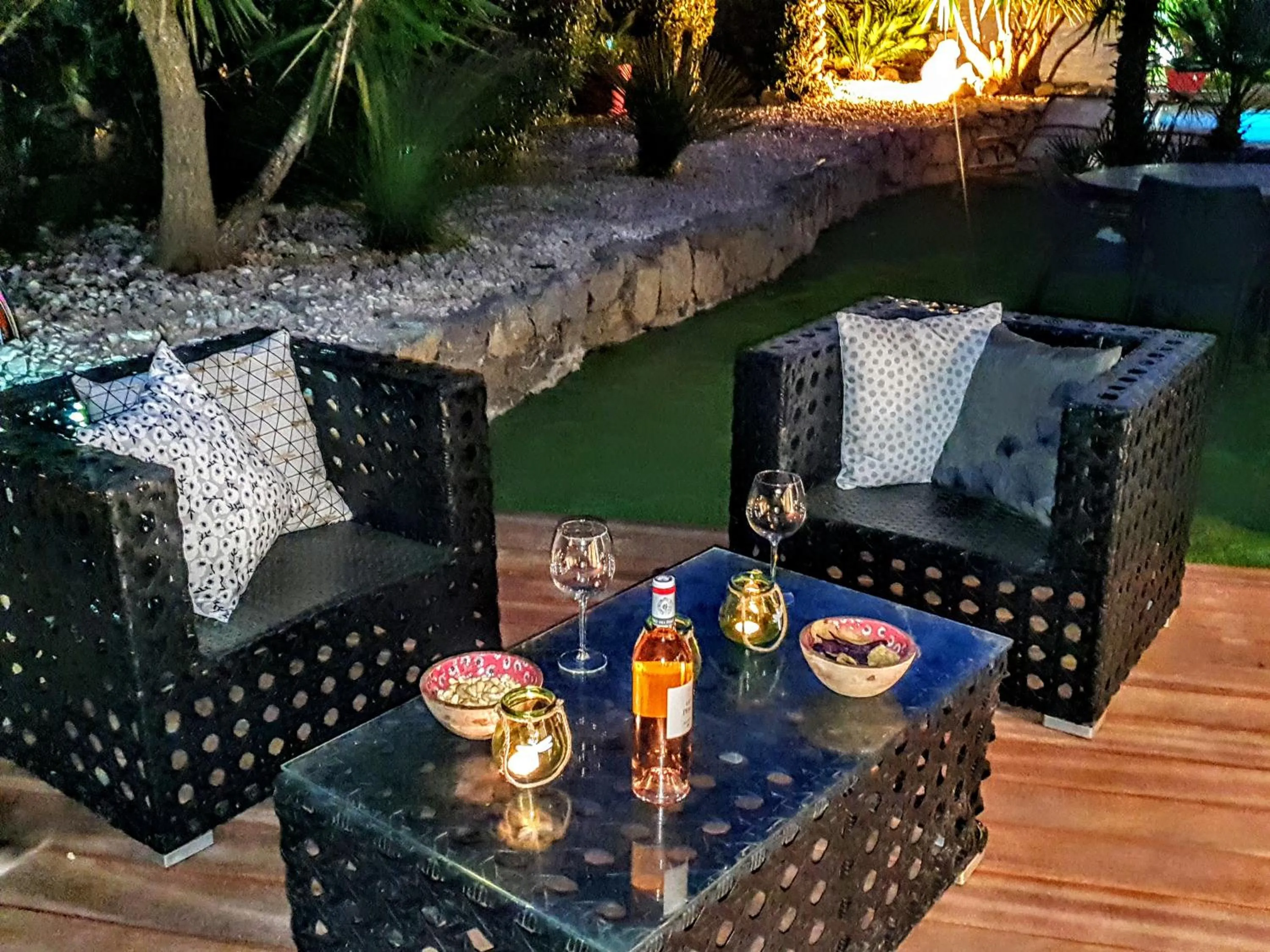 Patio in La Villa Blanche