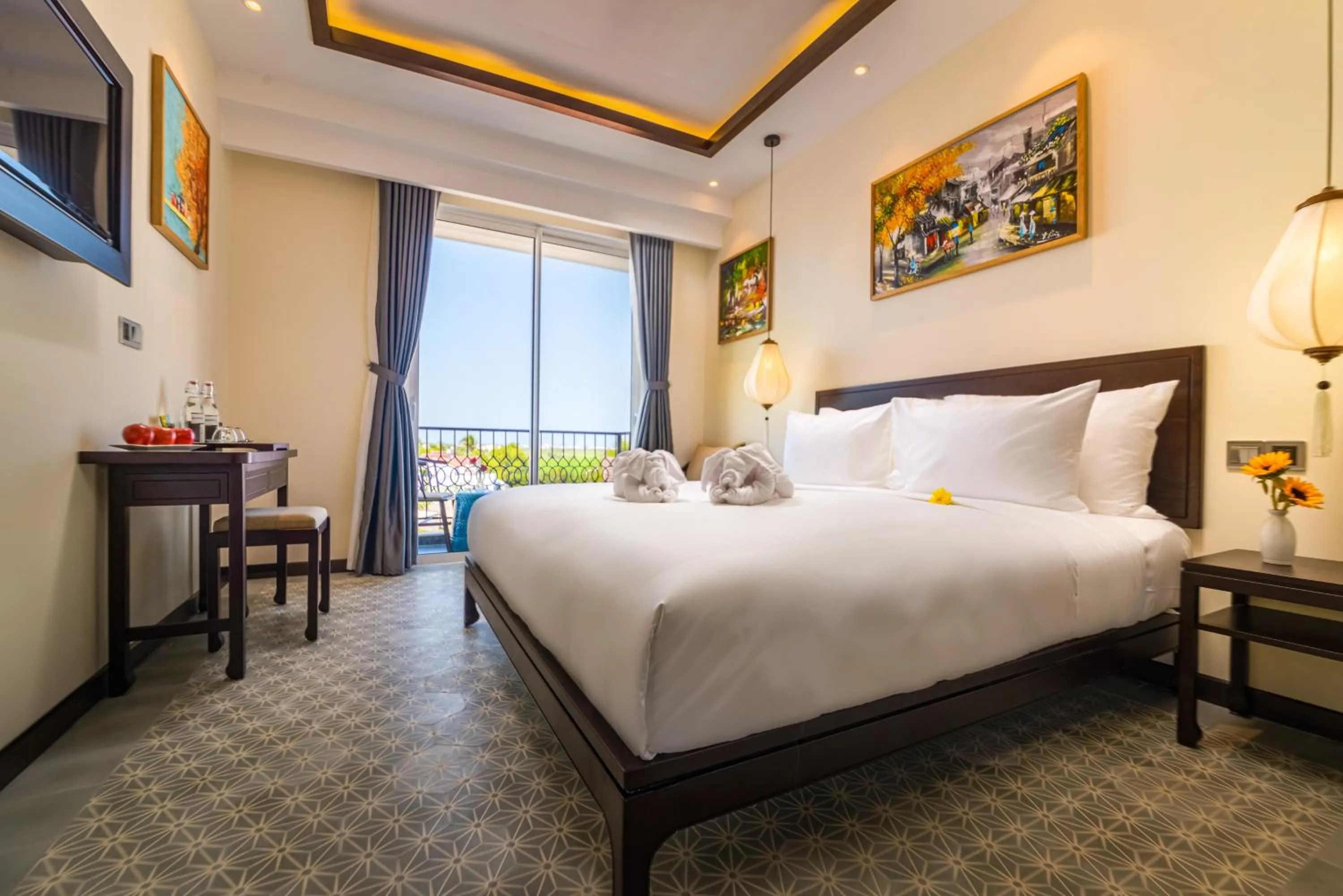 Bedroom, Bed in Hoi An Merrily De Art Hotel