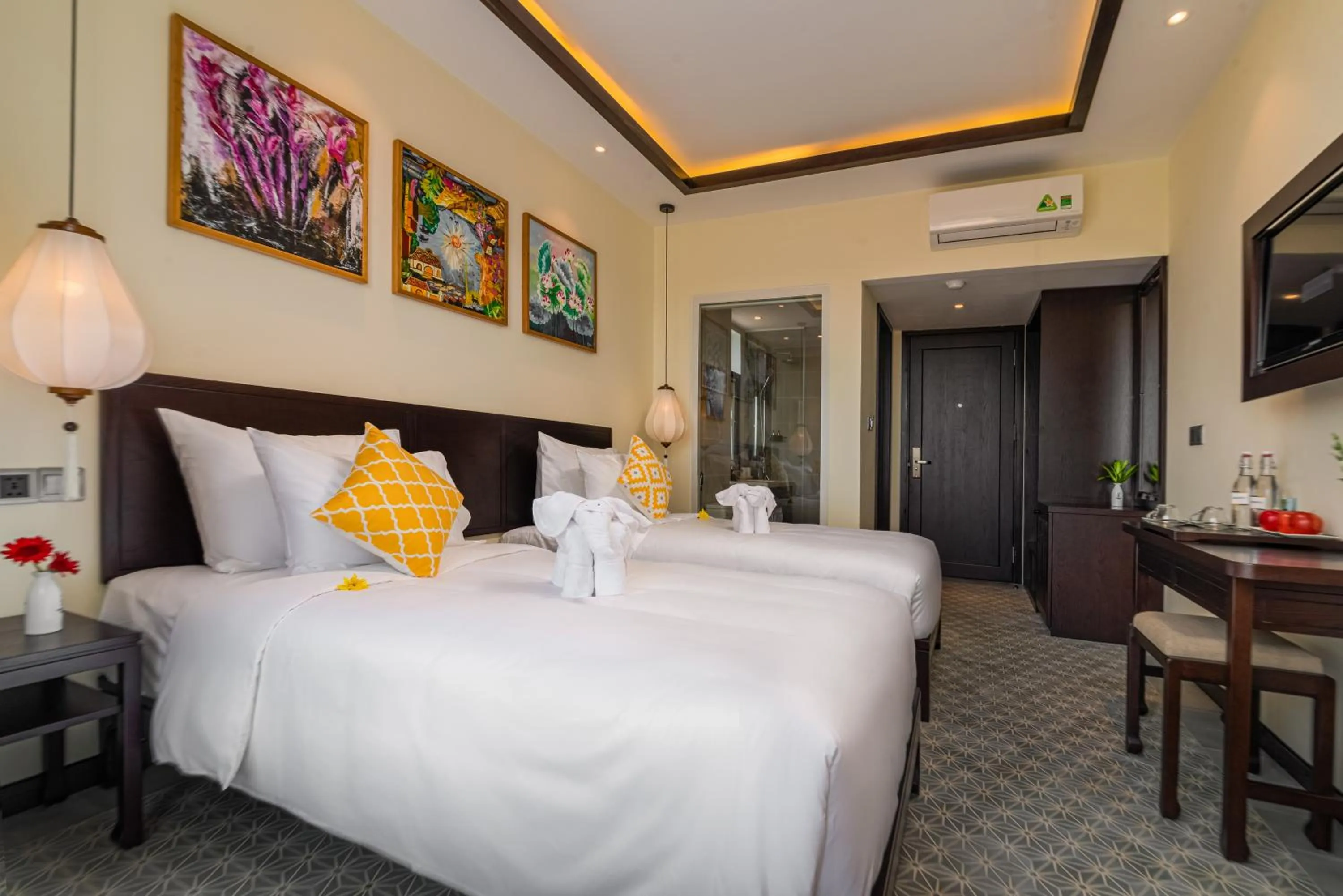 Bedroom, Bed in Hoi An Merrily De Art Hotel