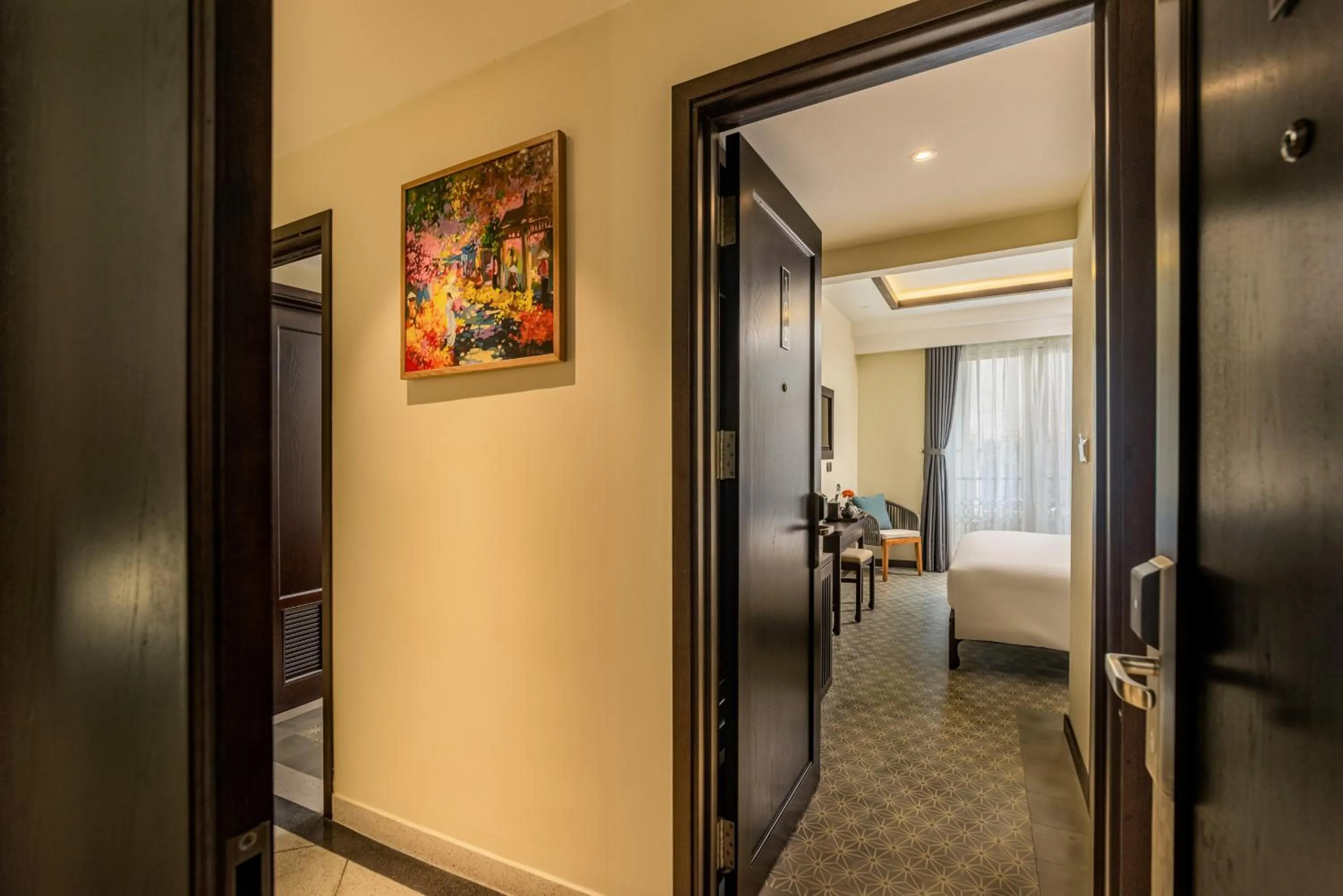 Bedroom, Bed in Hoi An Merrily De Art Hotel