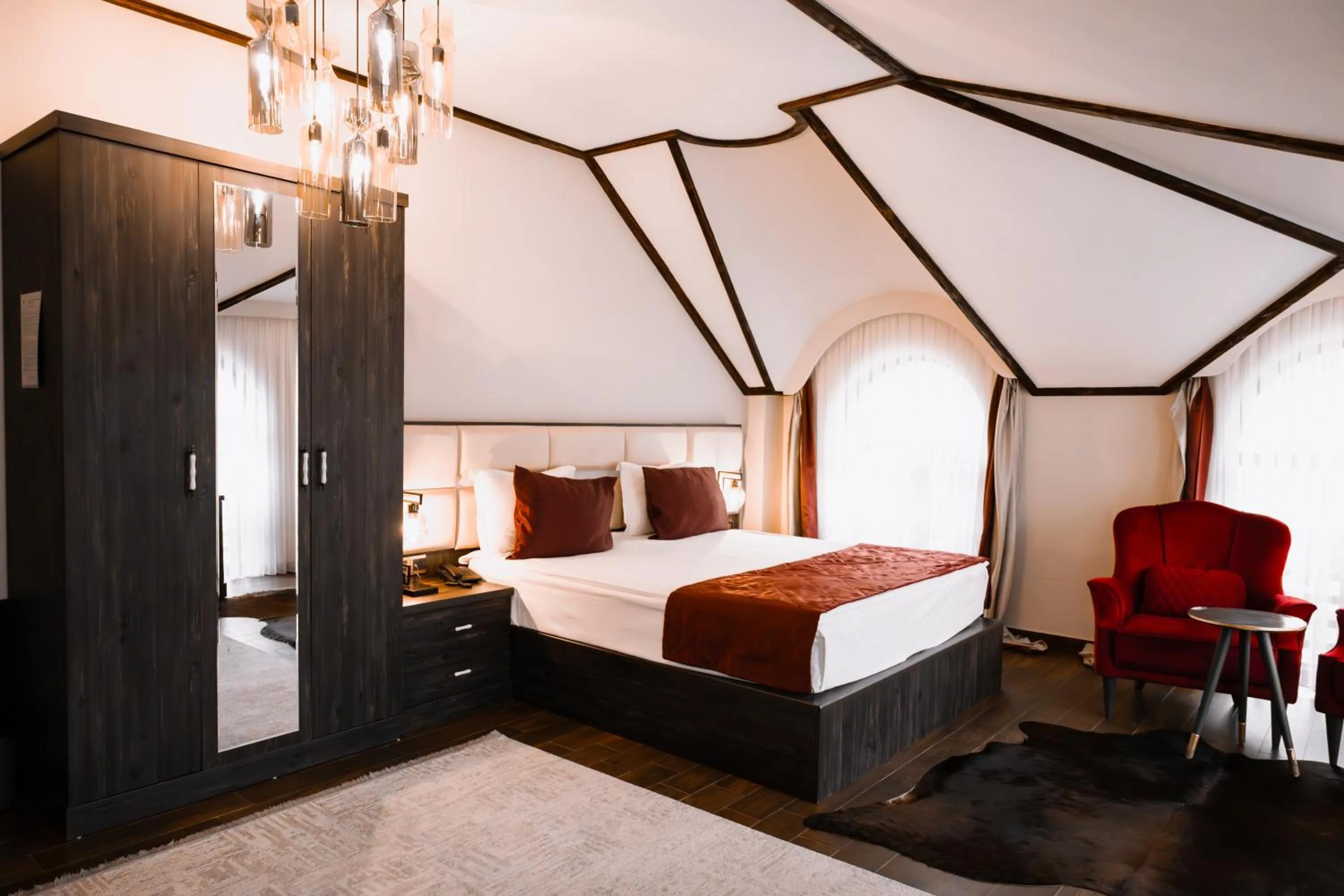 Bed in Quba Vadi Chalet Hotel