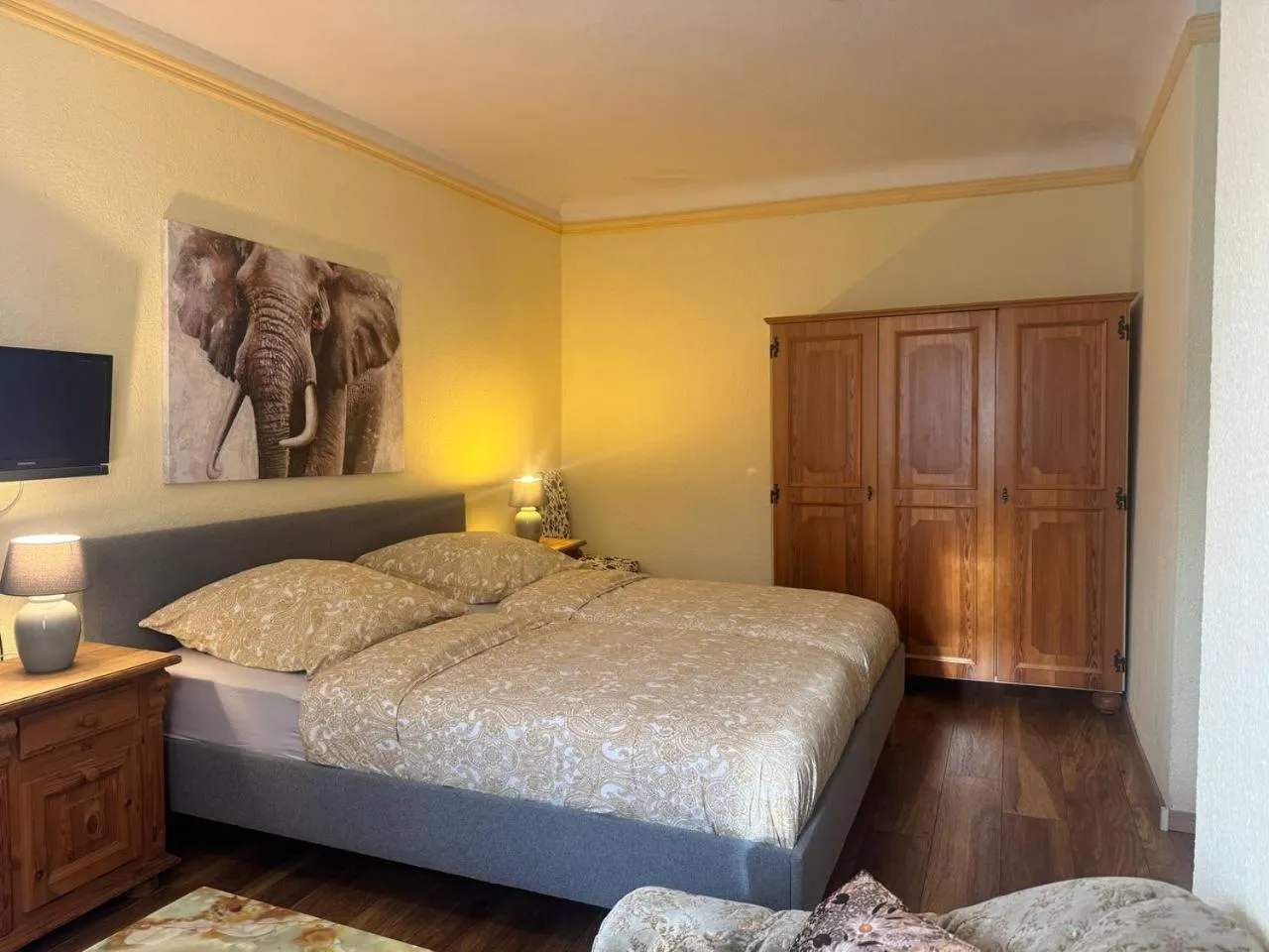 Bed in Landhotel Waldschänke