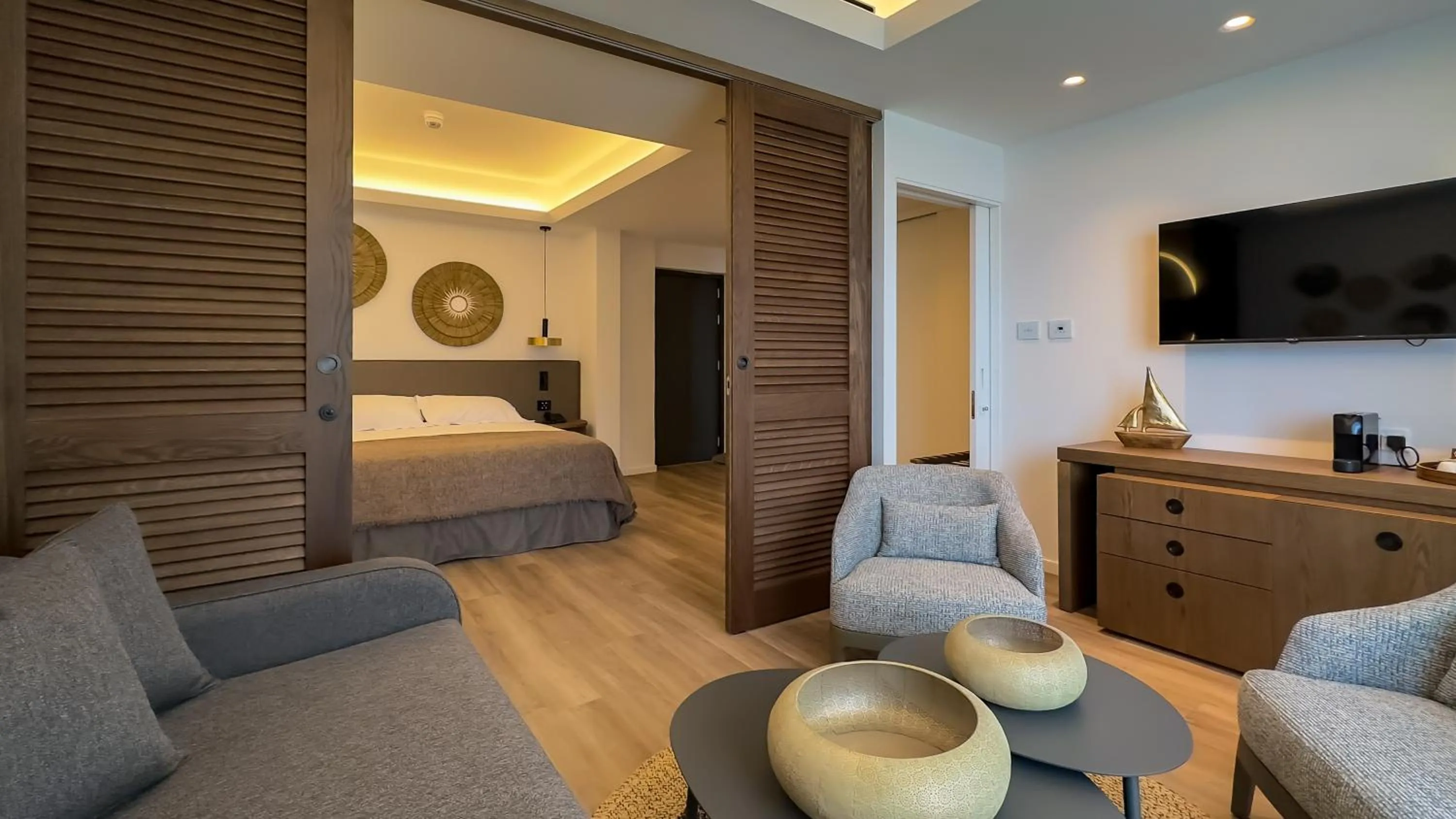 Bed in Tasia Maris Beach Hotel - Adults Only