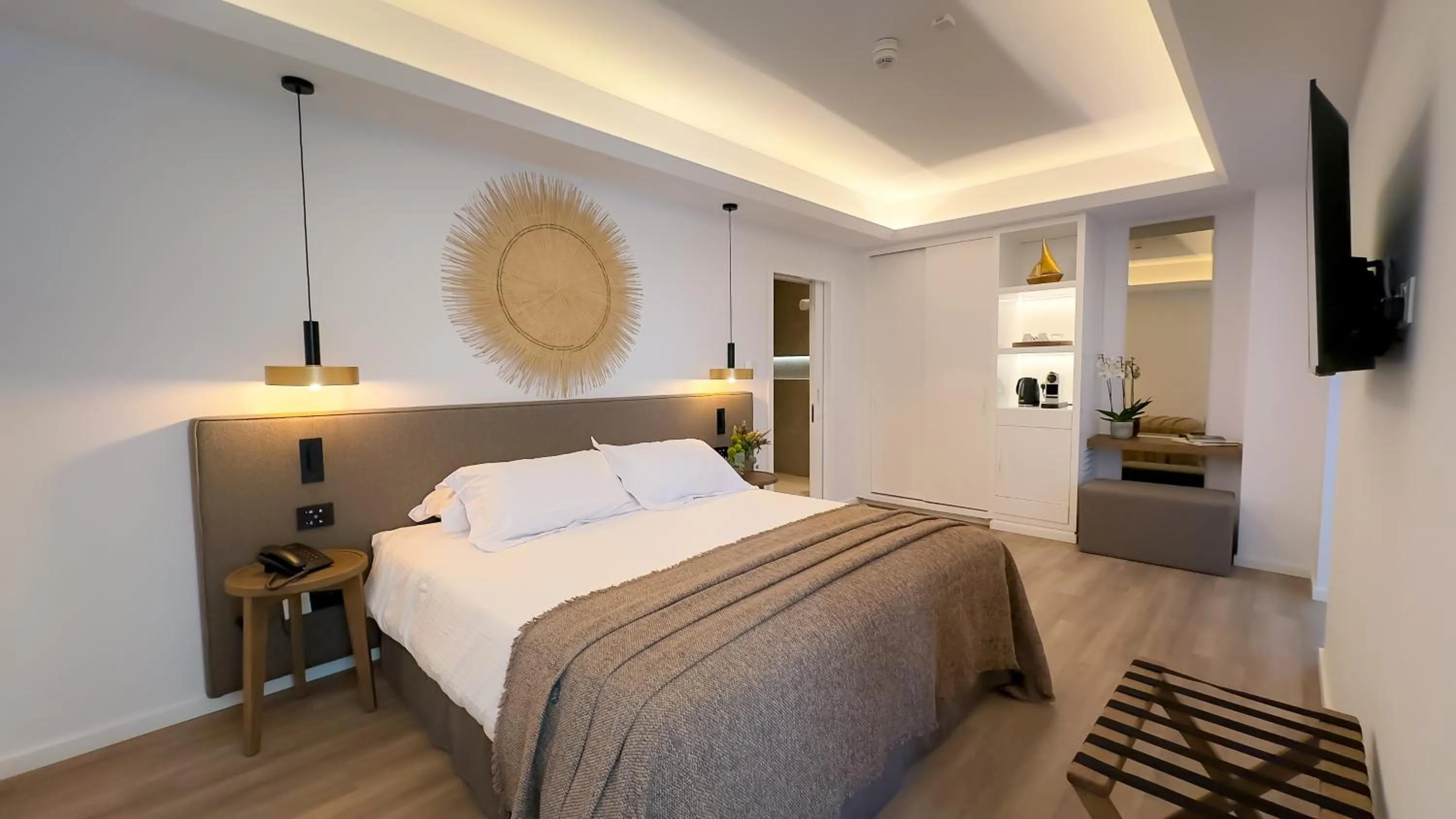 Bed in Tasia Maris Beach Hotel - Adults Only