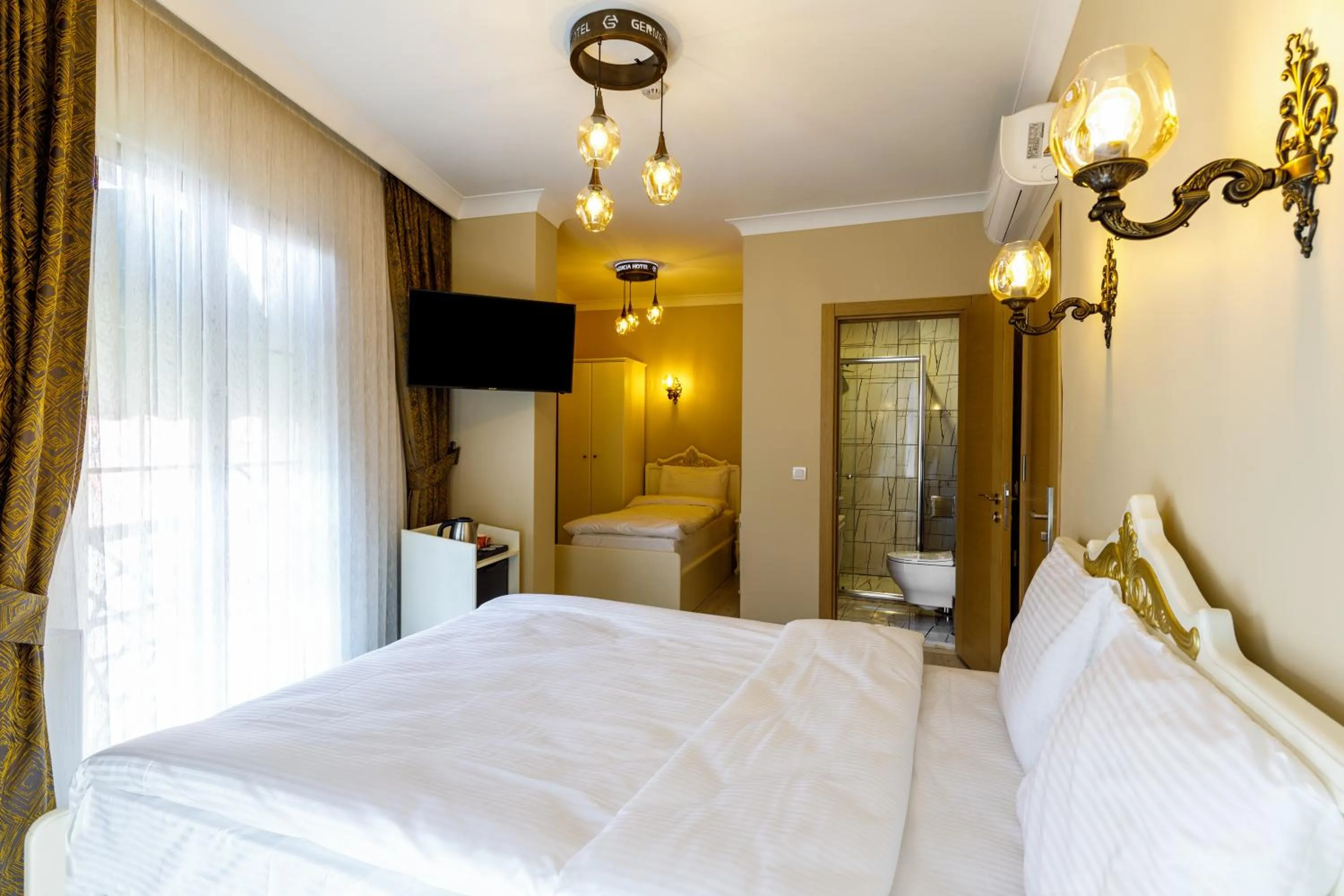 Bed in Germenicia Hotel