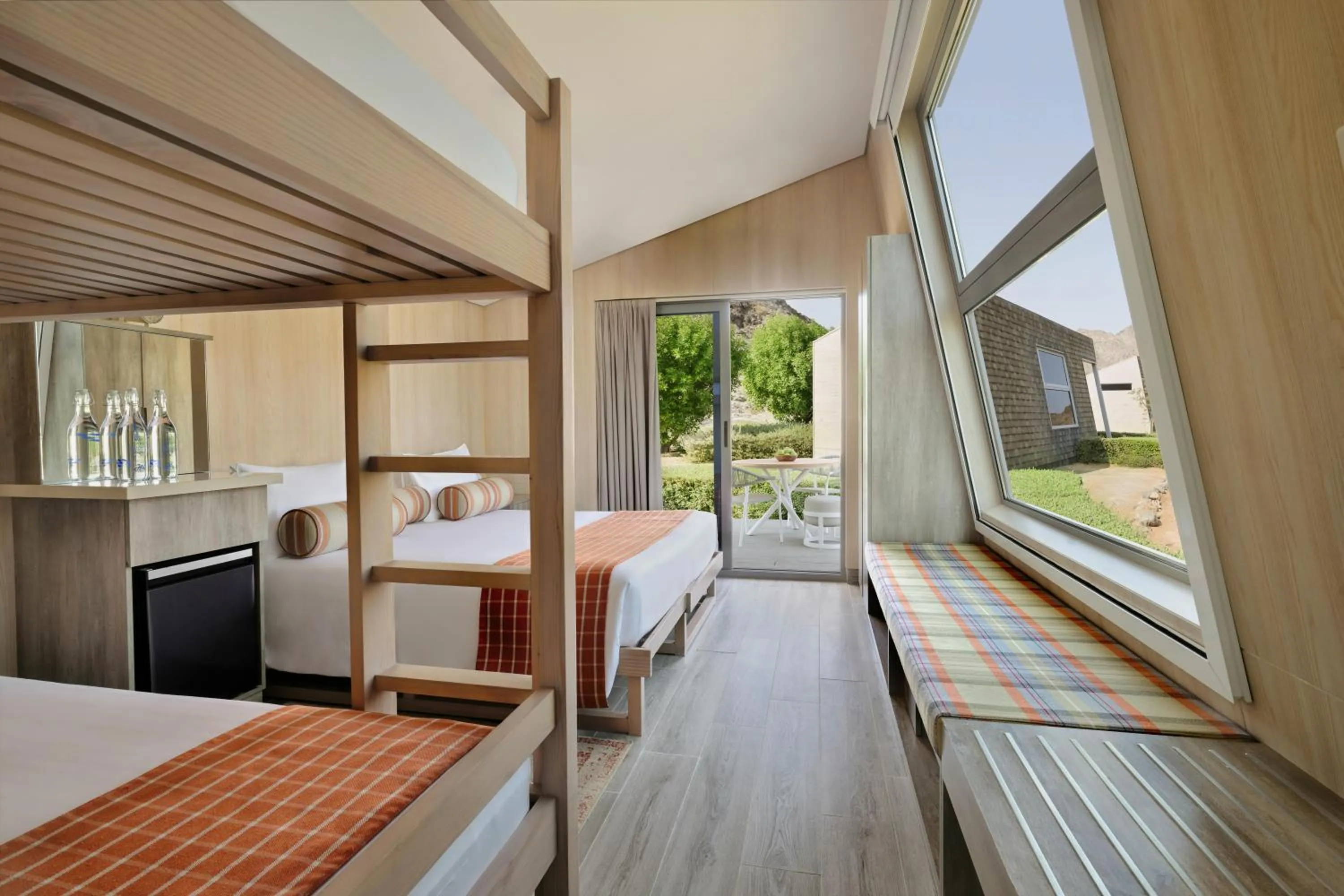 Bed in JA Hatta Fort Hotel