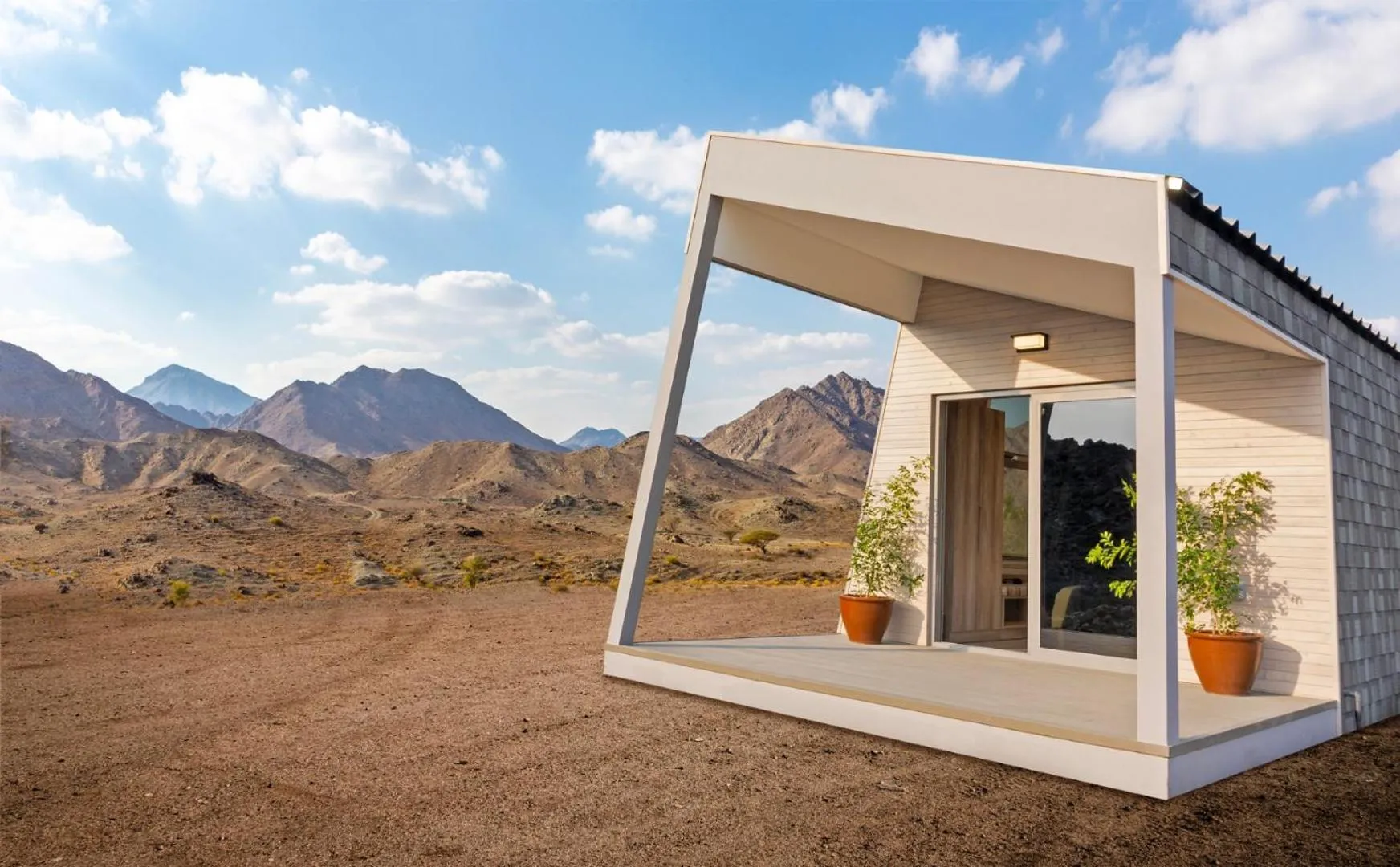 Patio in JA Hatta Fort Hotel