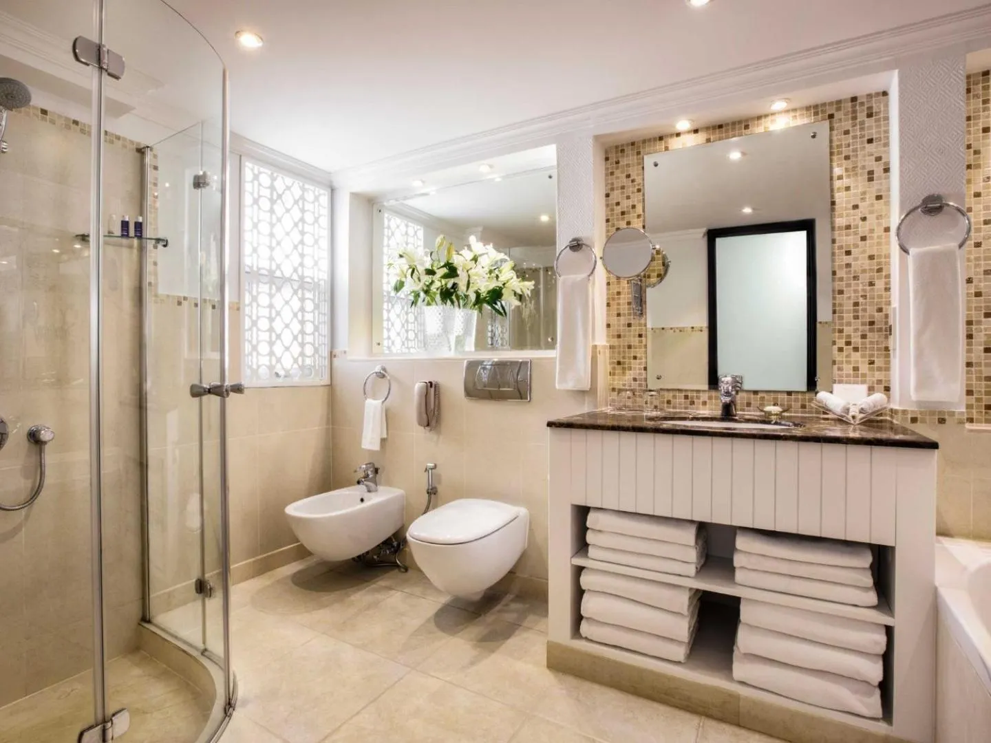 Shower in JA Hatta Fort Hotel