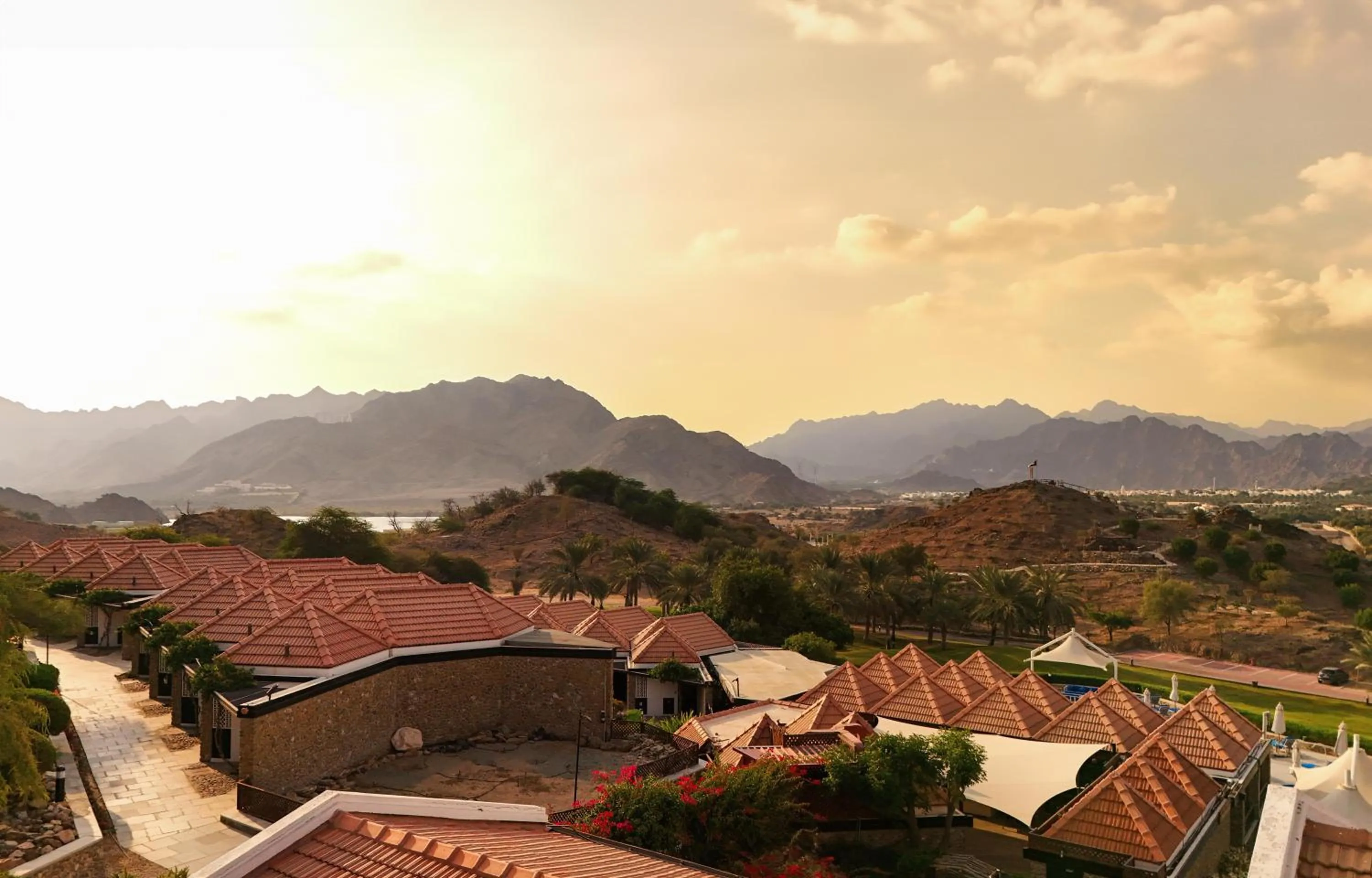 Bird's eye view in JA Hatta Fort Hotel