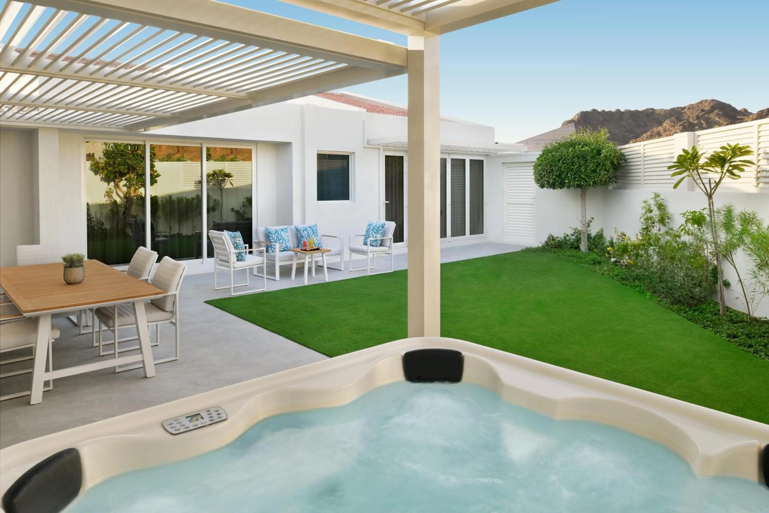 Hot Tub in JA Hatta Fort Hotel