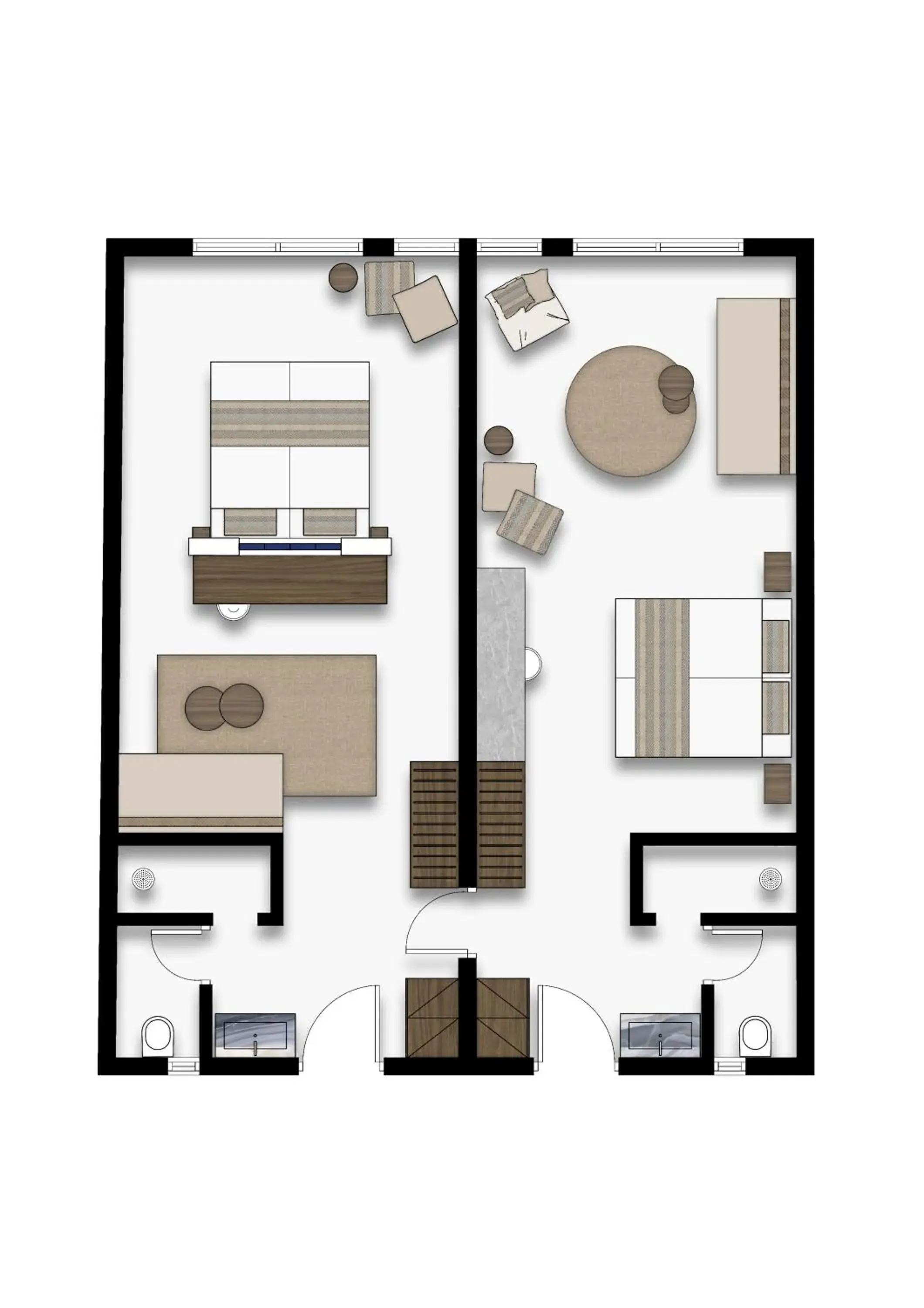 Two-Bedroom Suite in Lindos View Hotel Two-Bedroom Suite in Lindos View Hotel