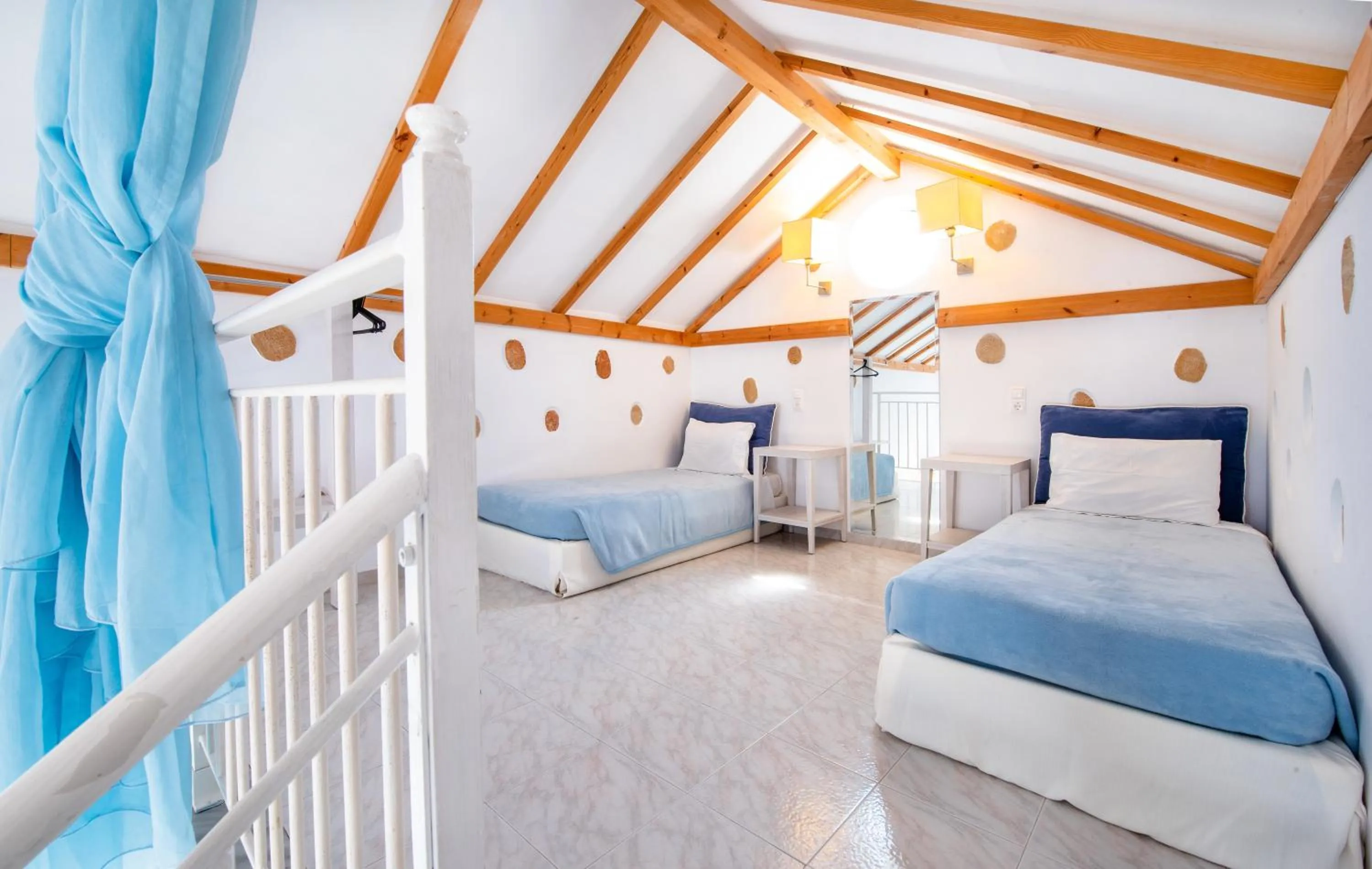 Photo of the whole room, Bed in Lindos View Hotel