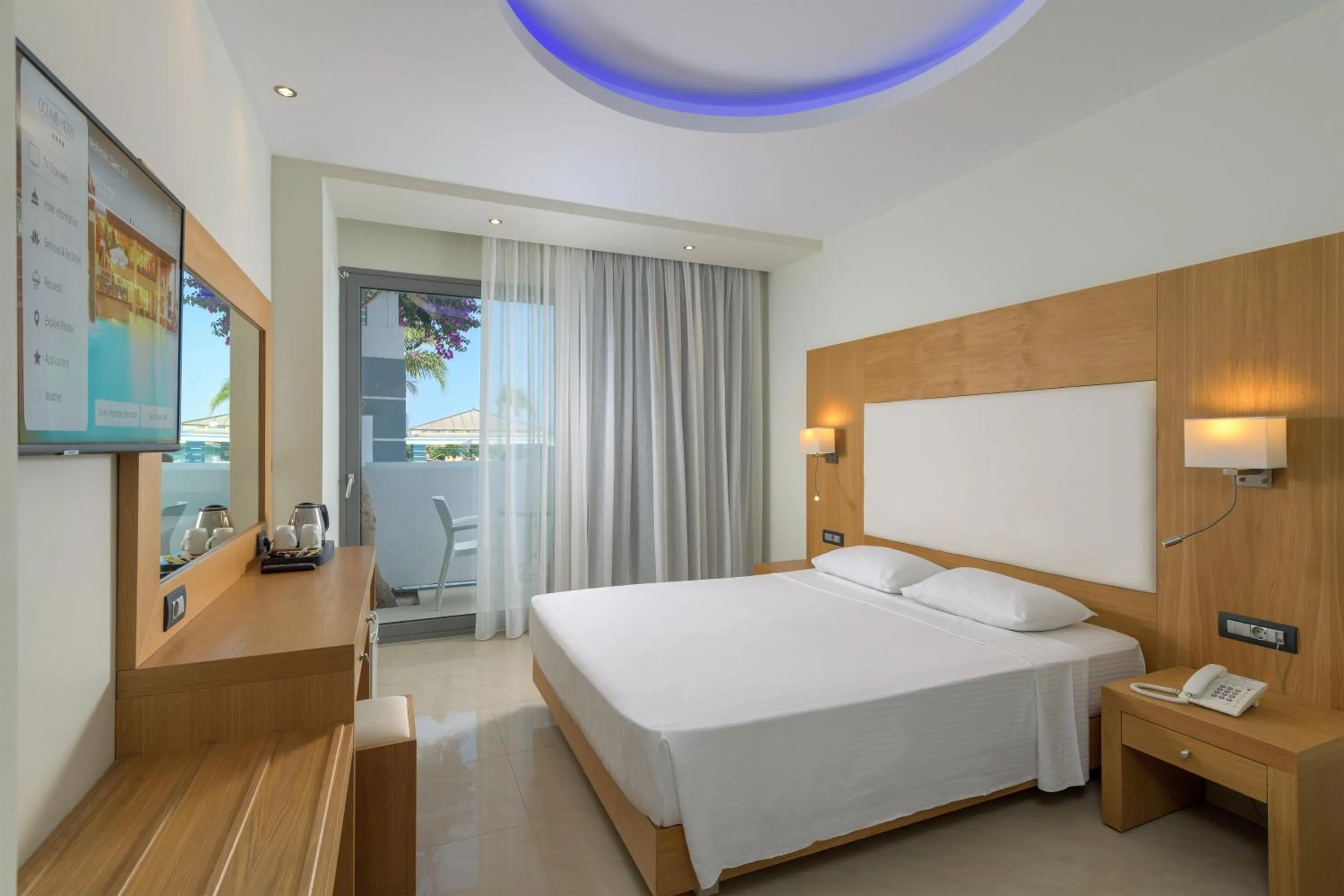 Photo of the whole room, Bed in Oceanis Beach Hotel