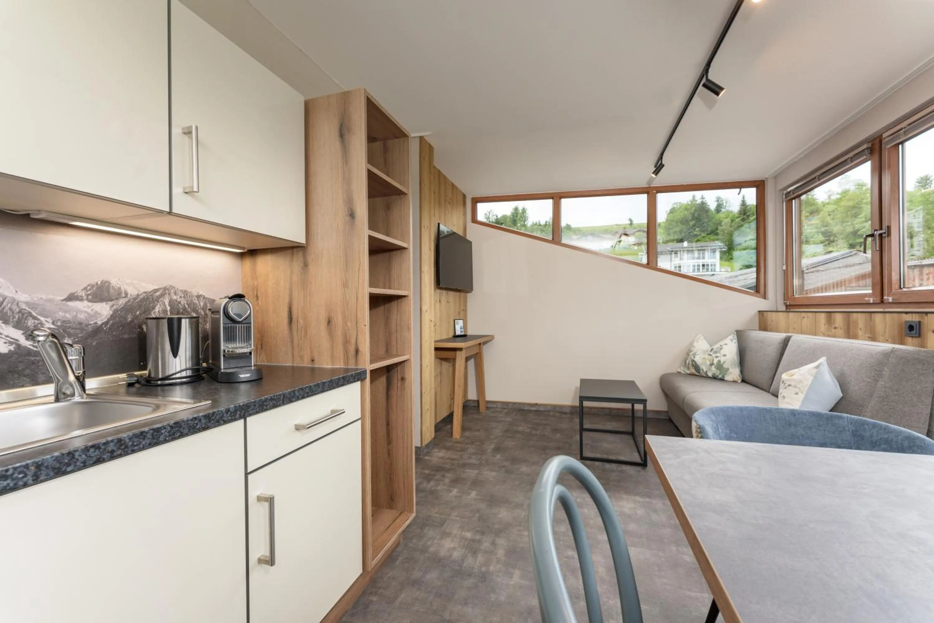 Kitchen or kitchenette in Appartements Erzherzog Johann