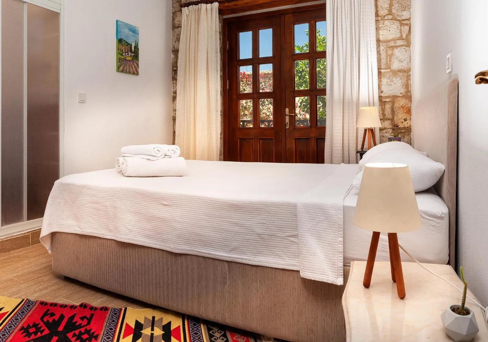 Bed in Flores Hotel Alaçatı