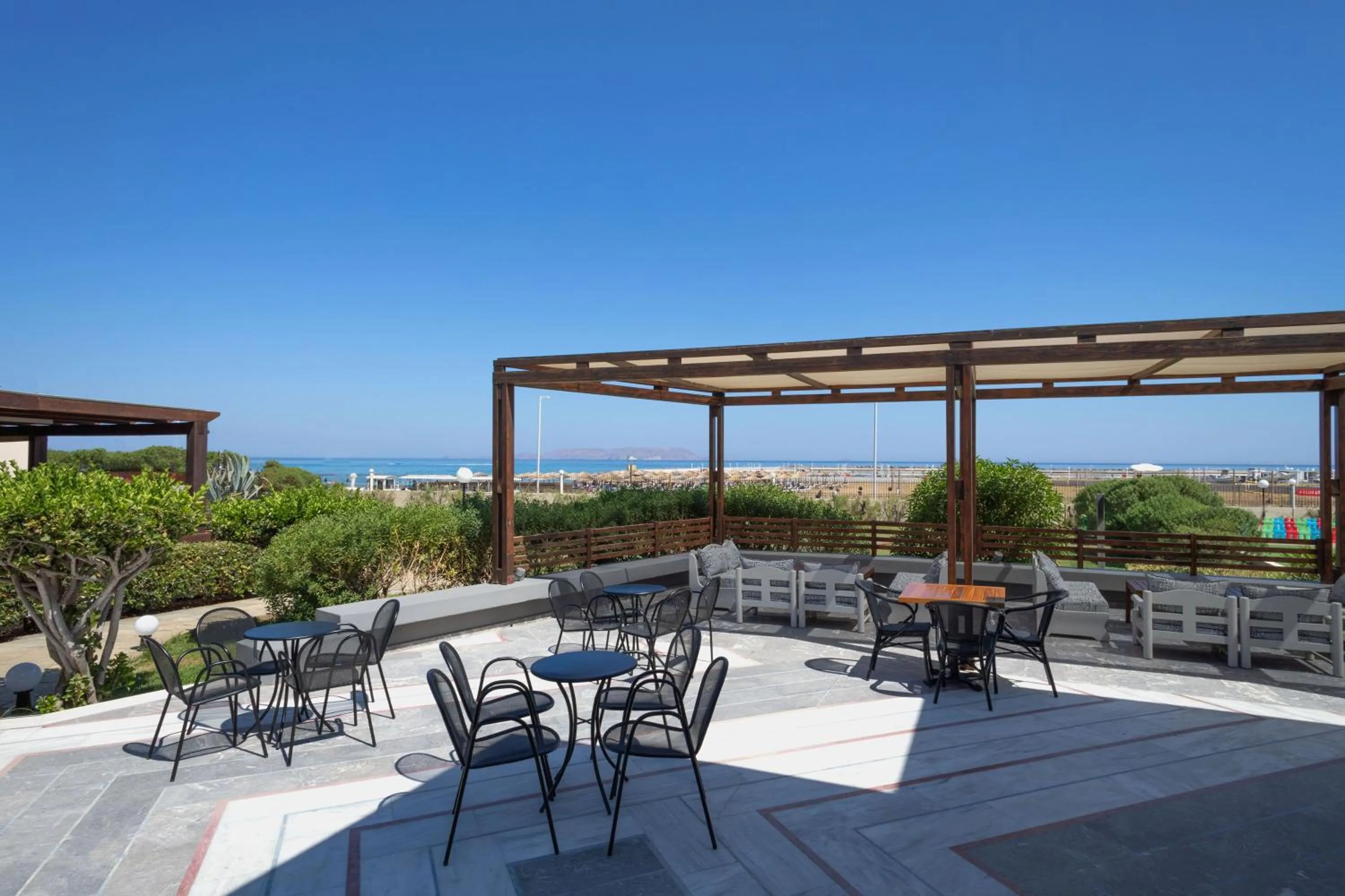 Patio in SOL Marina Beach Crete