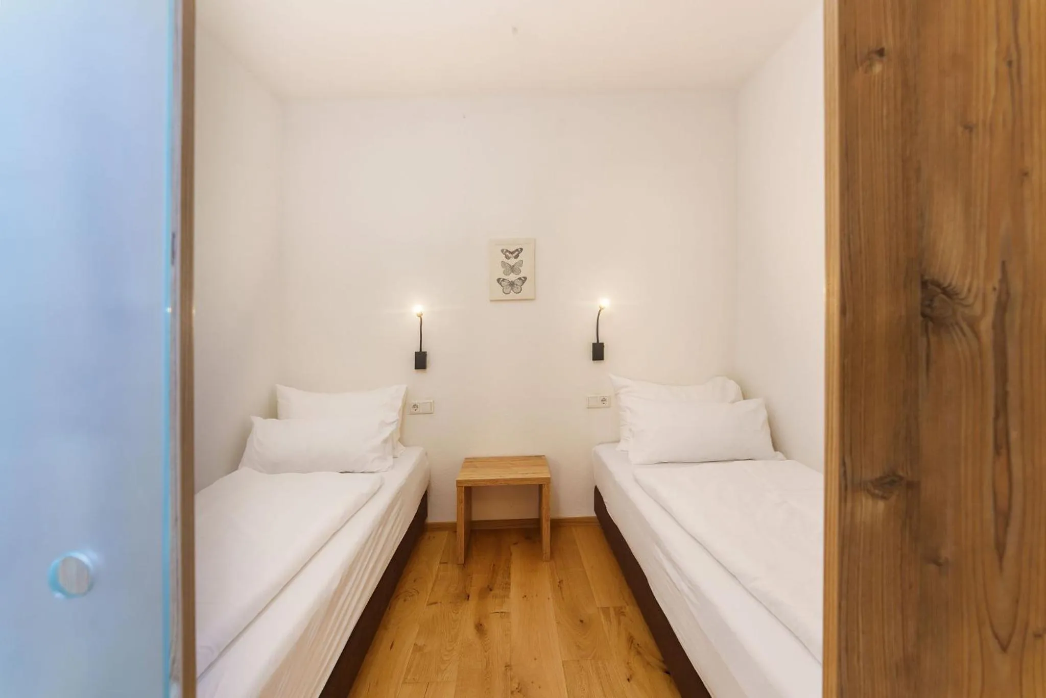 Bed in Appartements Landhaus Hubertus Wellness & Breakfast