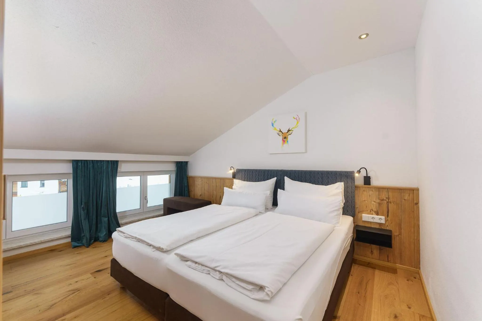 Bed in Appartements Landhaus Hubertus Wellness & Breakfast