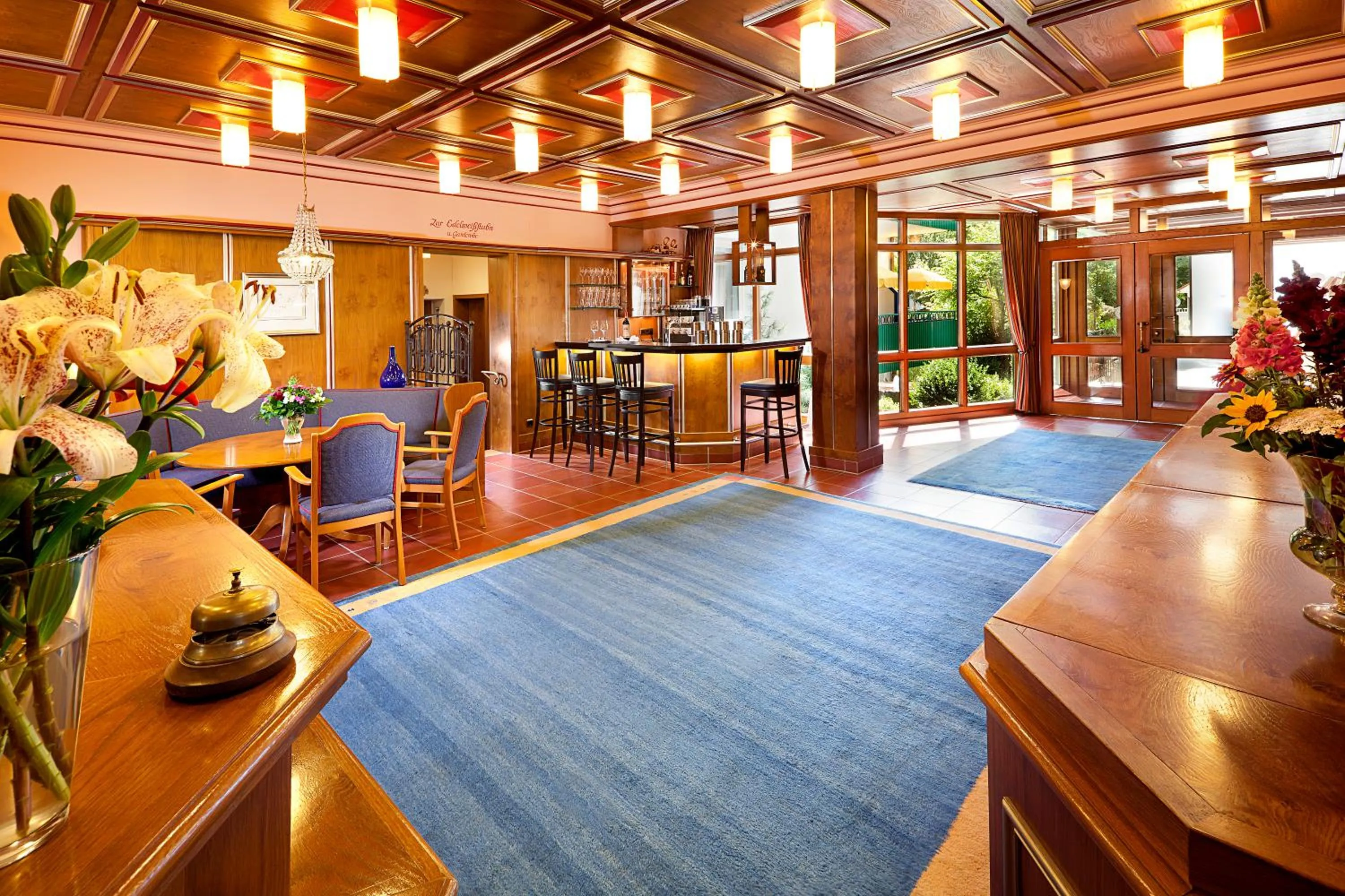 Lobby or reception in Kneipp- und Wellvitalhotel Edelweiss