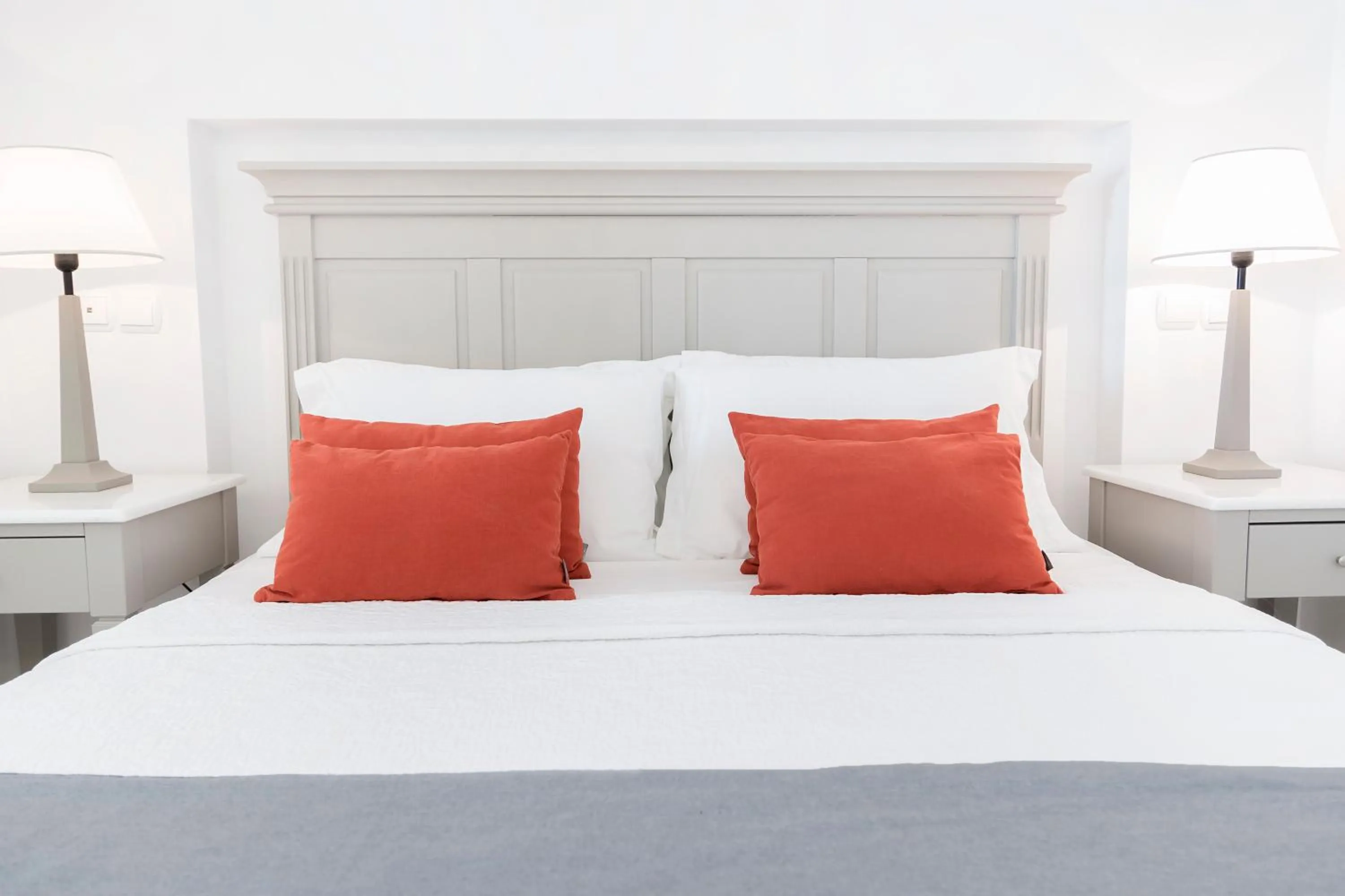 Bed in Stelia Mare Boutique Hotel