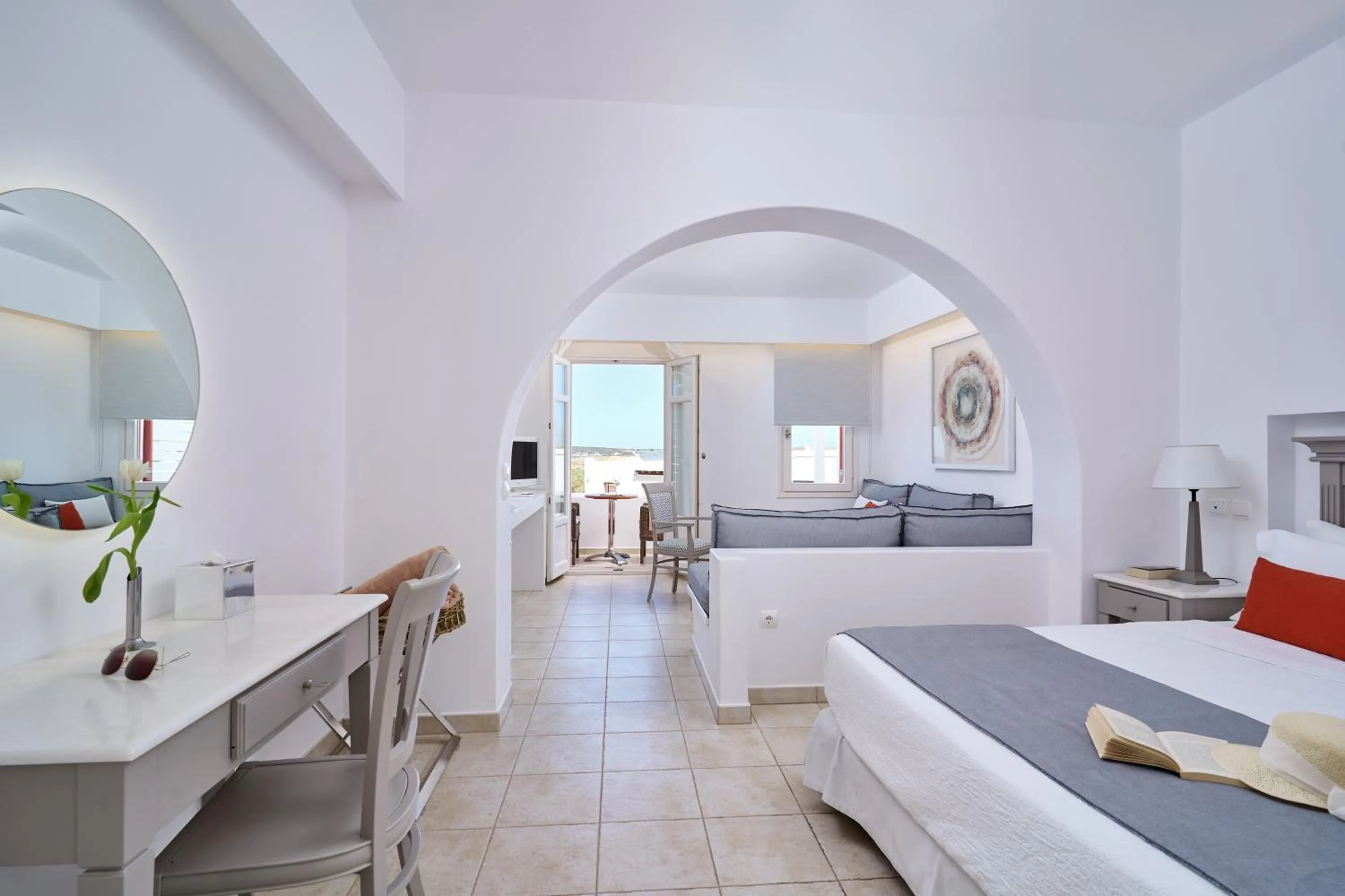 Photo of the whole room, Bed in Stelia Mare Boutique Hotel