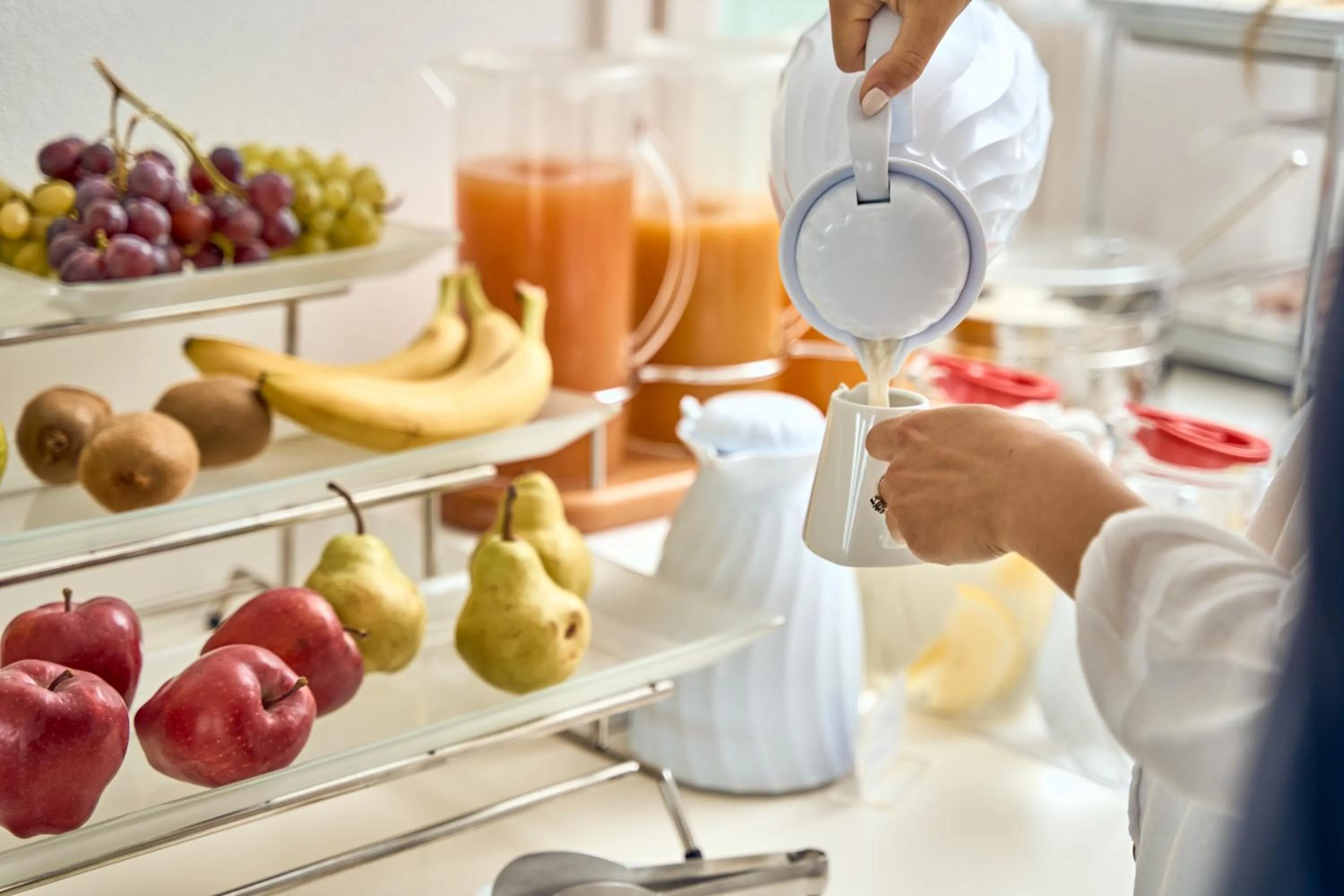 Buffet breakfast in Stelia Mare Boutique Hotel