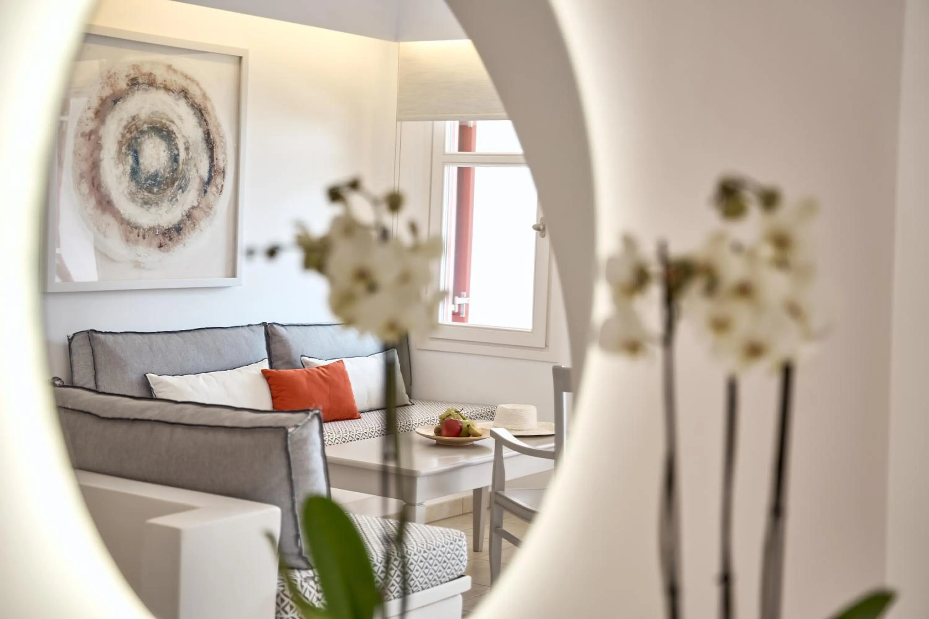 Living room in Stelia Mare Boutique Hotel