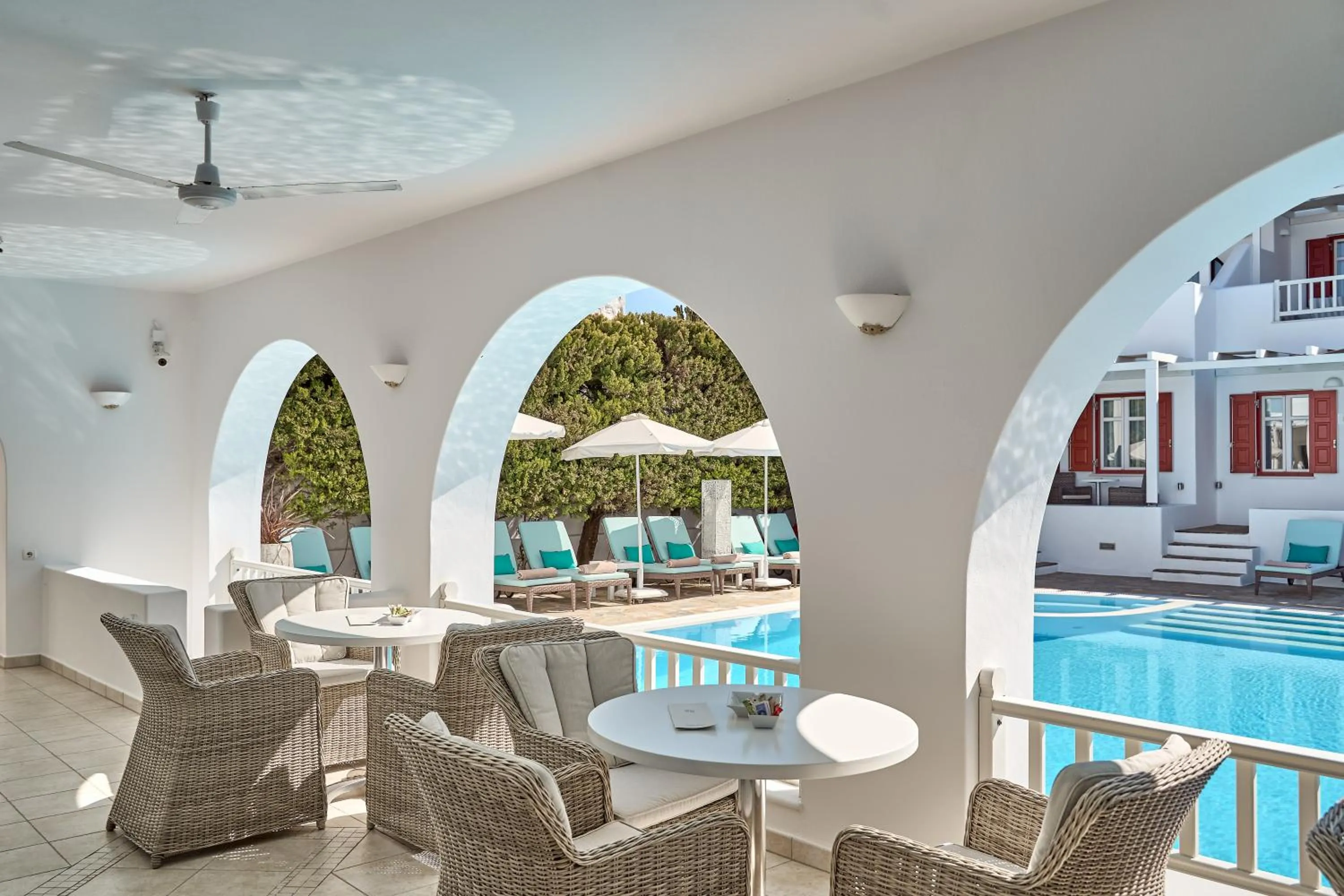 Patio in Stelia Mare Boutique Hotel
