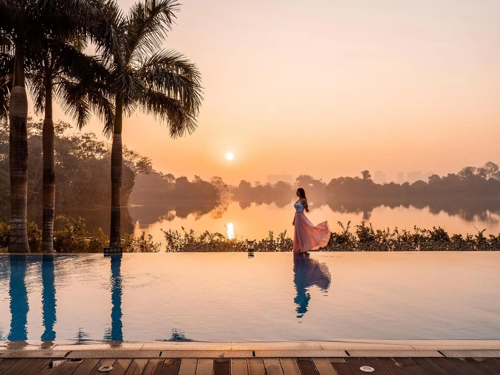 Swimming pool in LOTTE Hotel Serviced Apartment