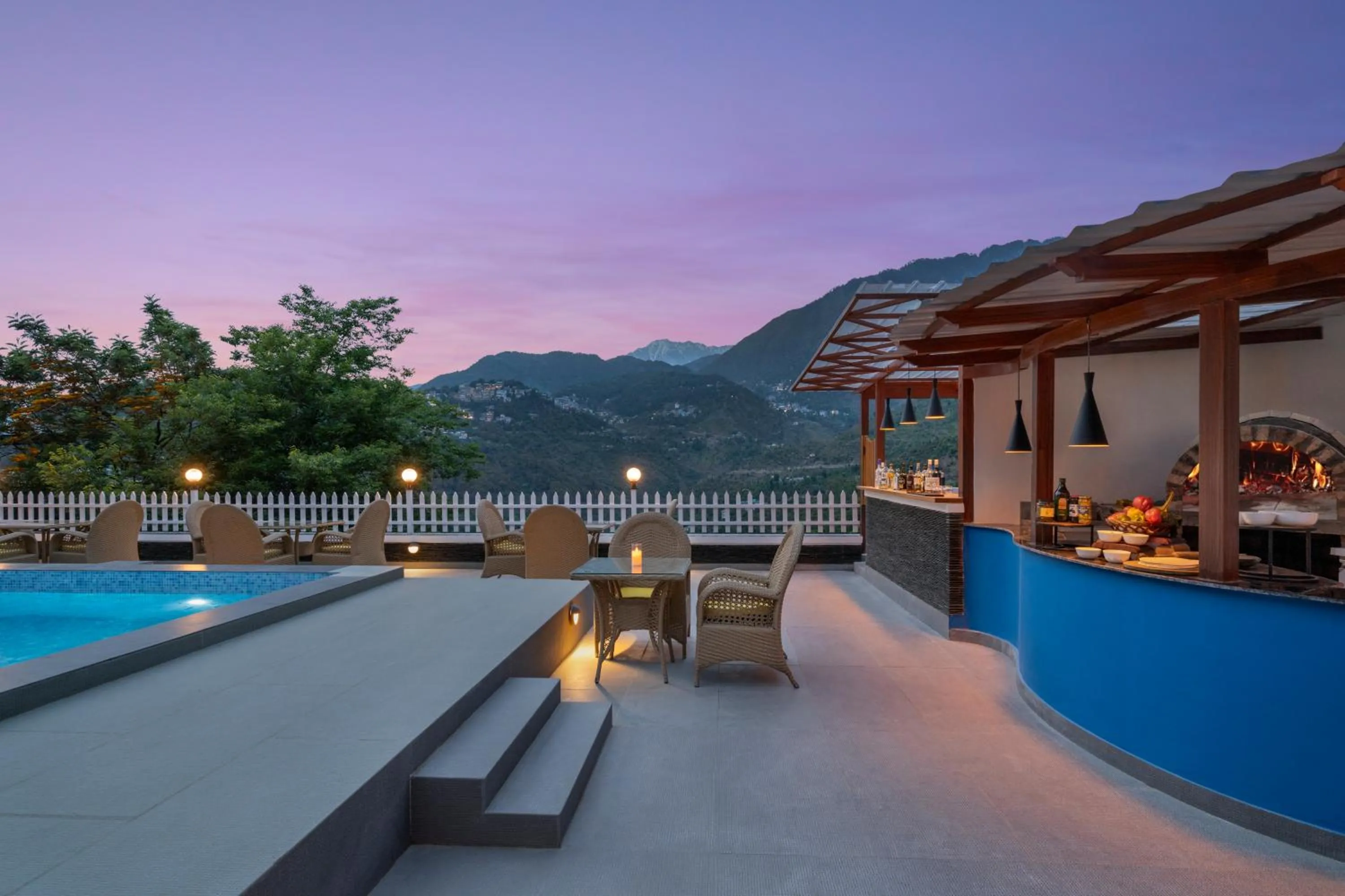 Swimming pool in juSTa Birding Resort & Spa - Best Dhauladhar View Resort