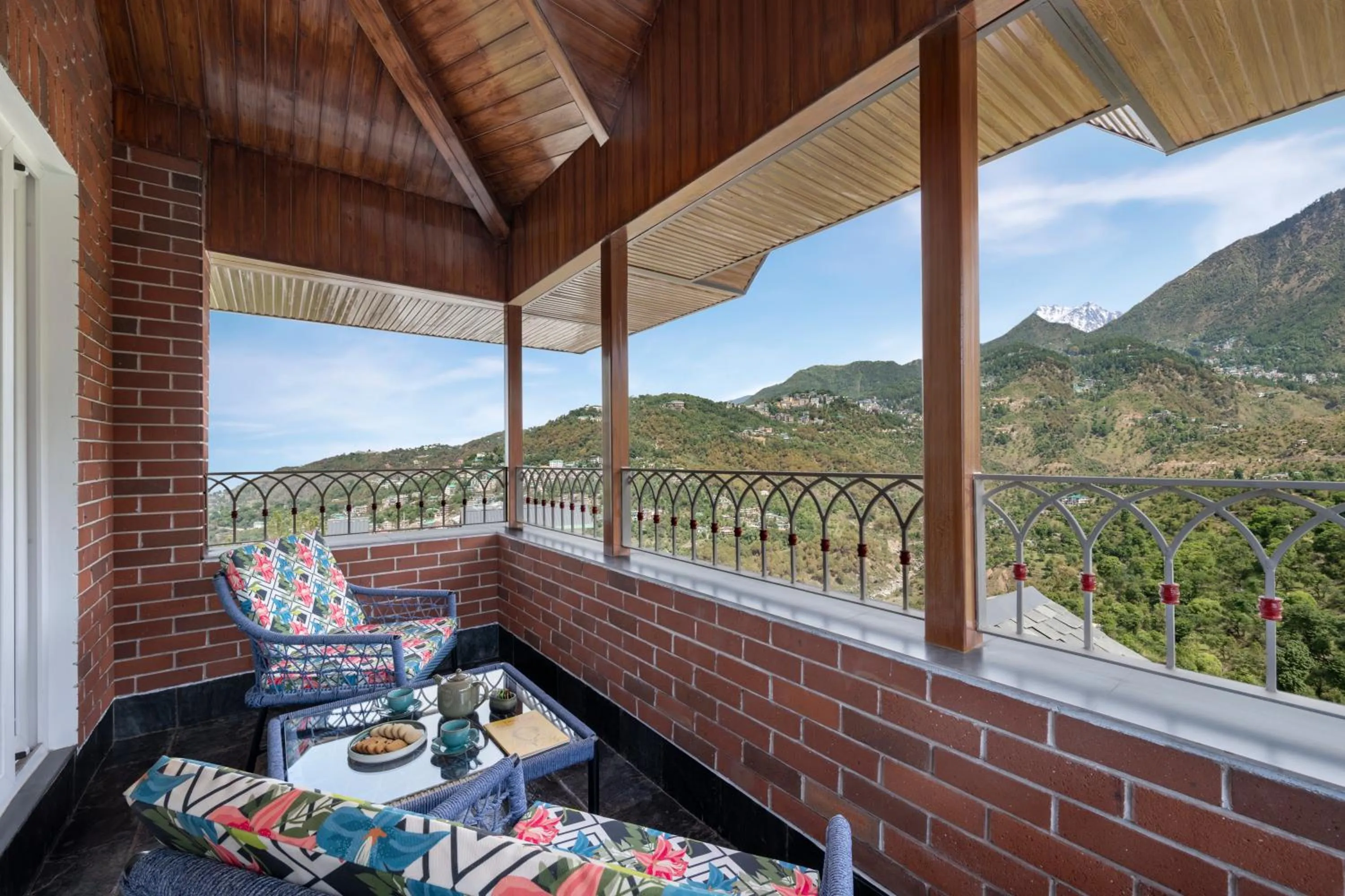 Balcony/Terrace in juSTa Birding Resort & Spa - Best Dhauladhar View Resort