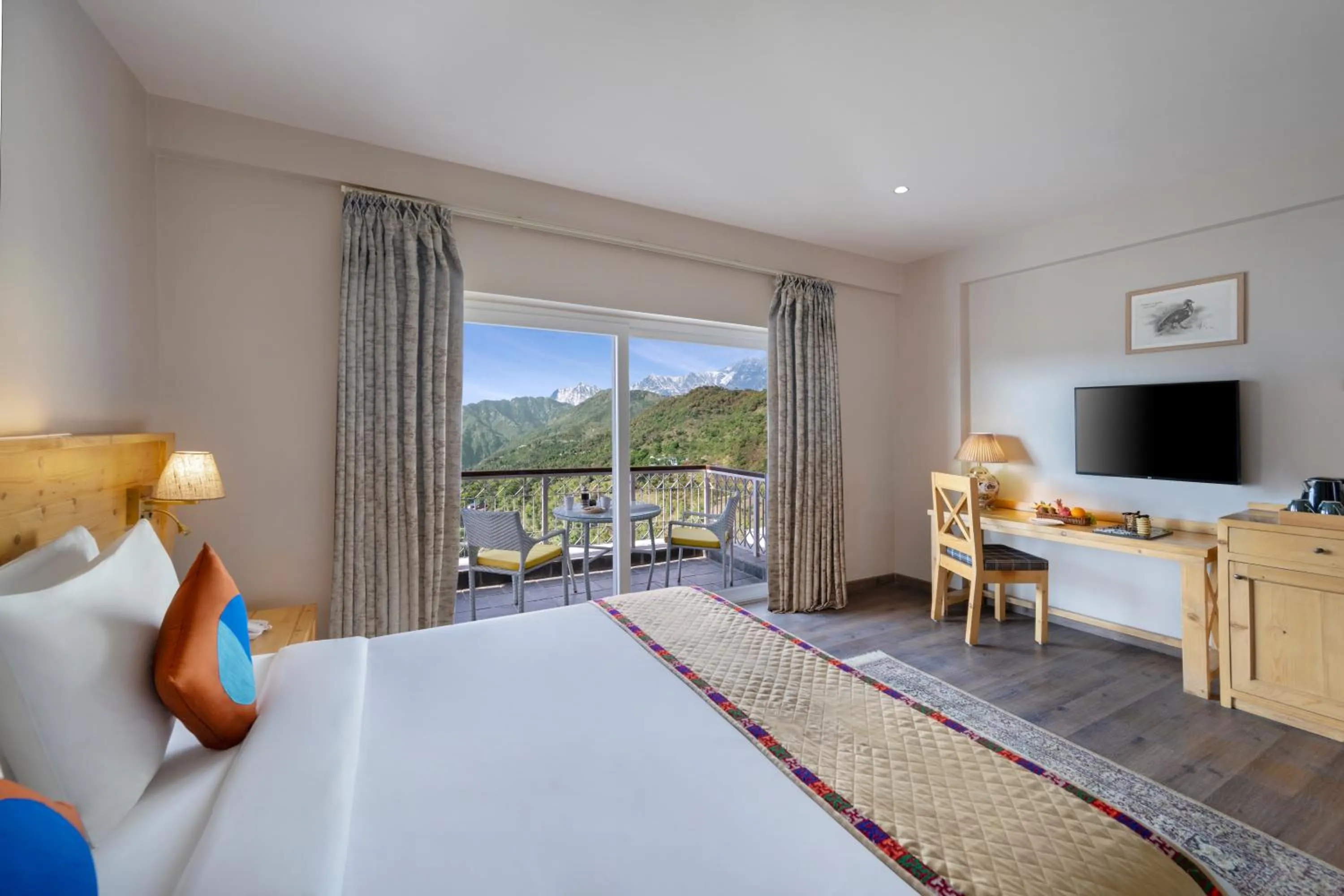 Bedroom, Bed in juSTa Birding Resort & Spa - Best Dhauladhar View Resort