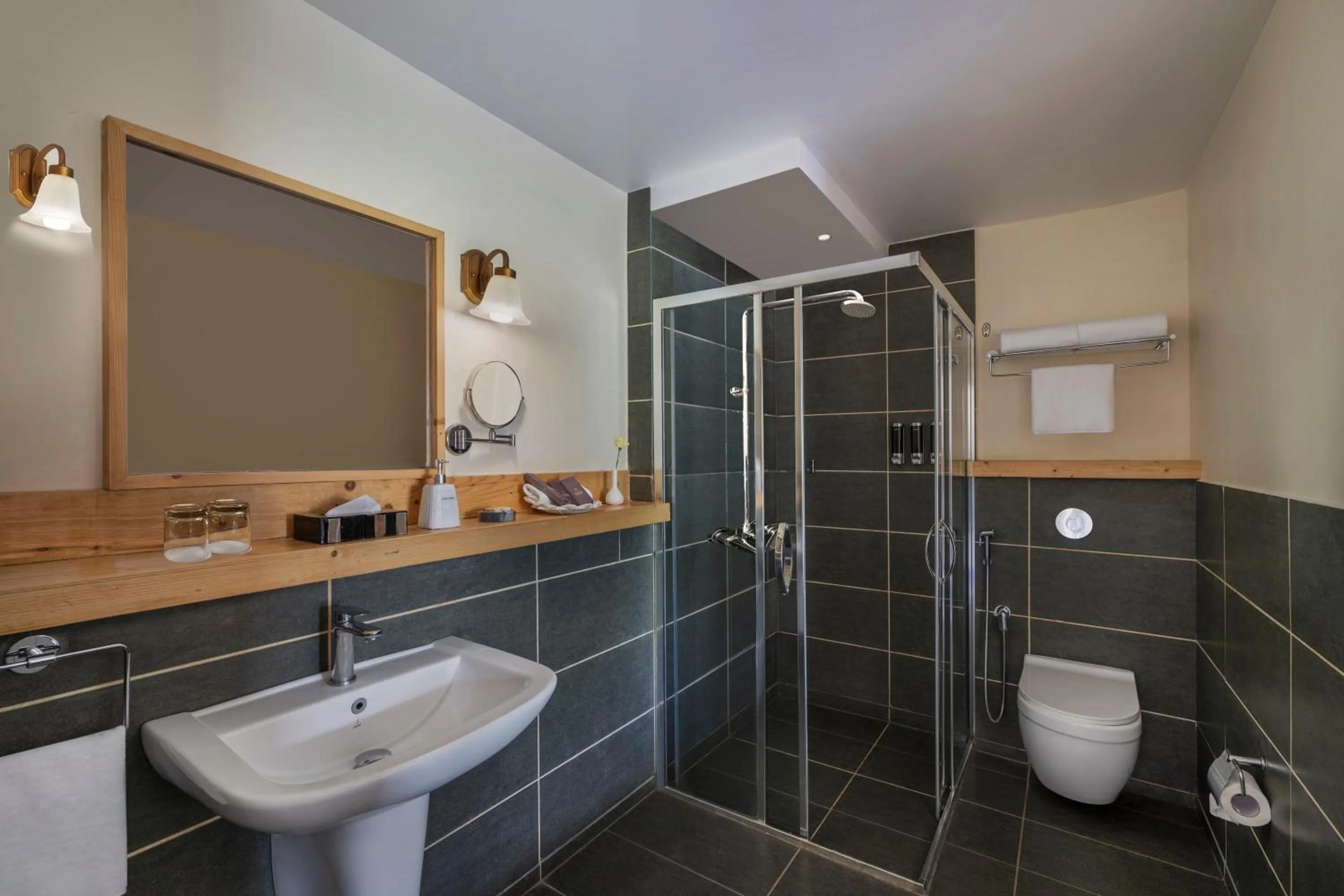 Bathroom in juSTa Birding Resort & Spa - Best Dhauladhar View Resort