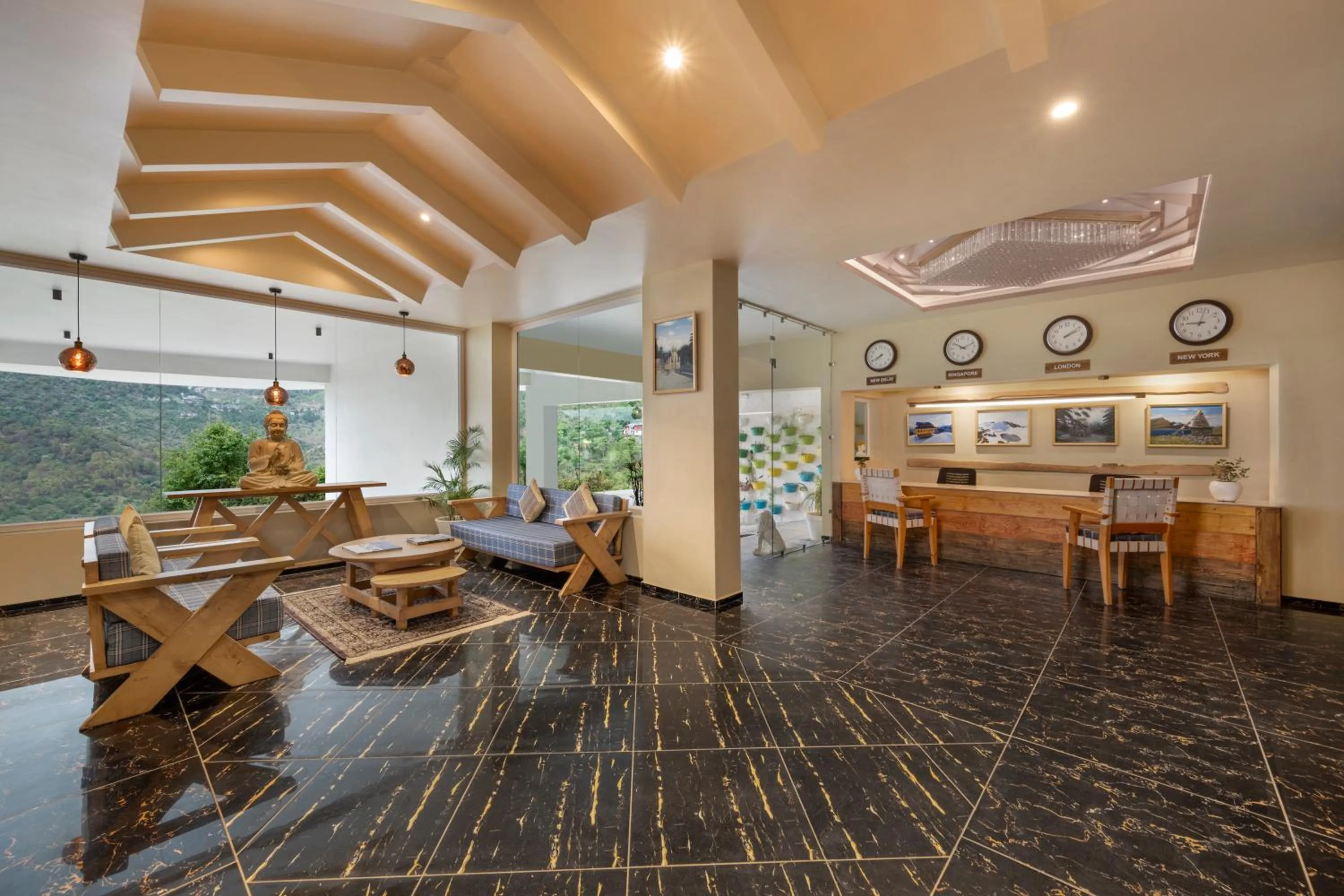 Lobby or reception in juSTa Birding Resort & Spa - Best Dhauladhar View Resort