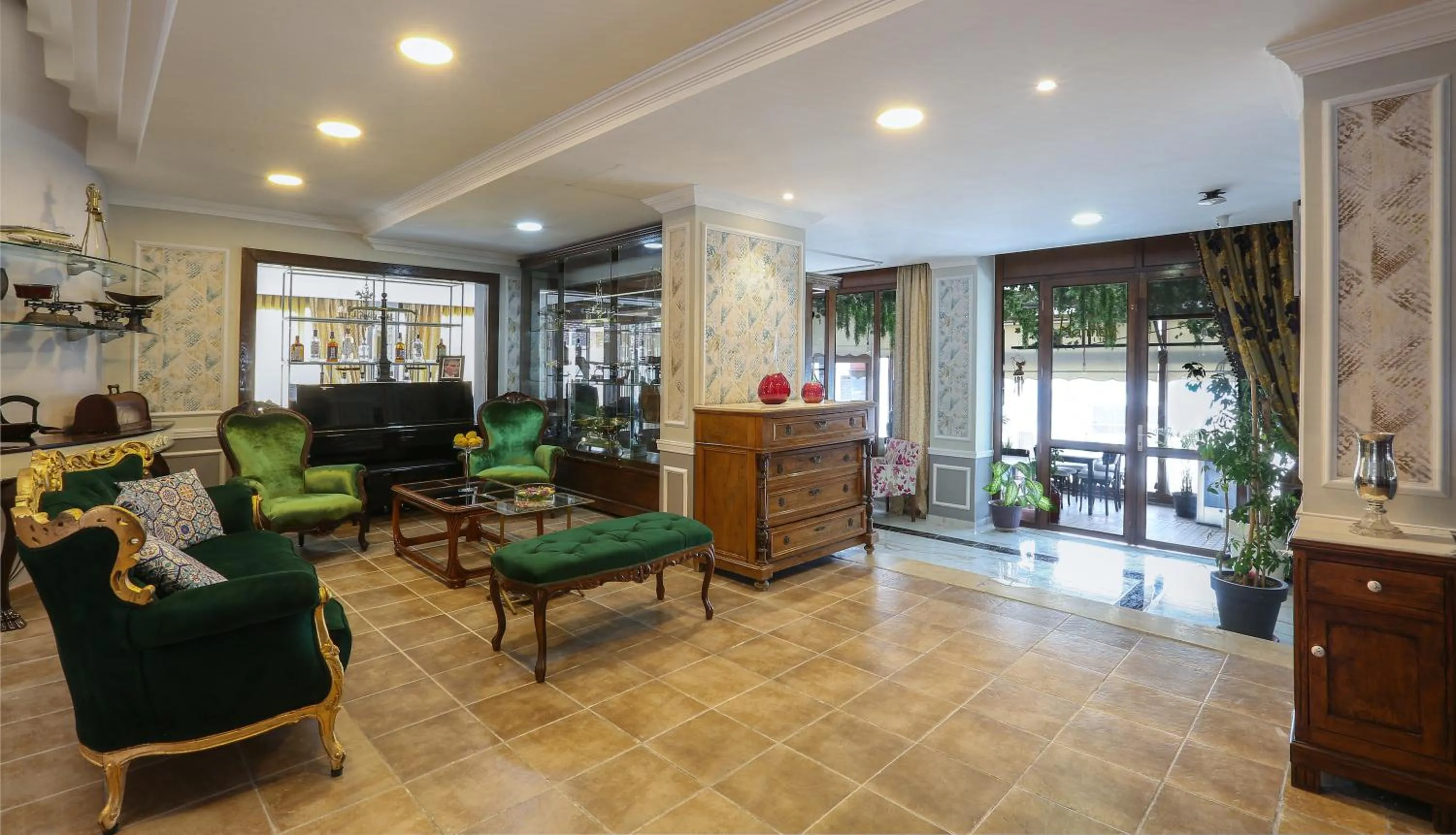 Seating area in URLA PERA HOTEL