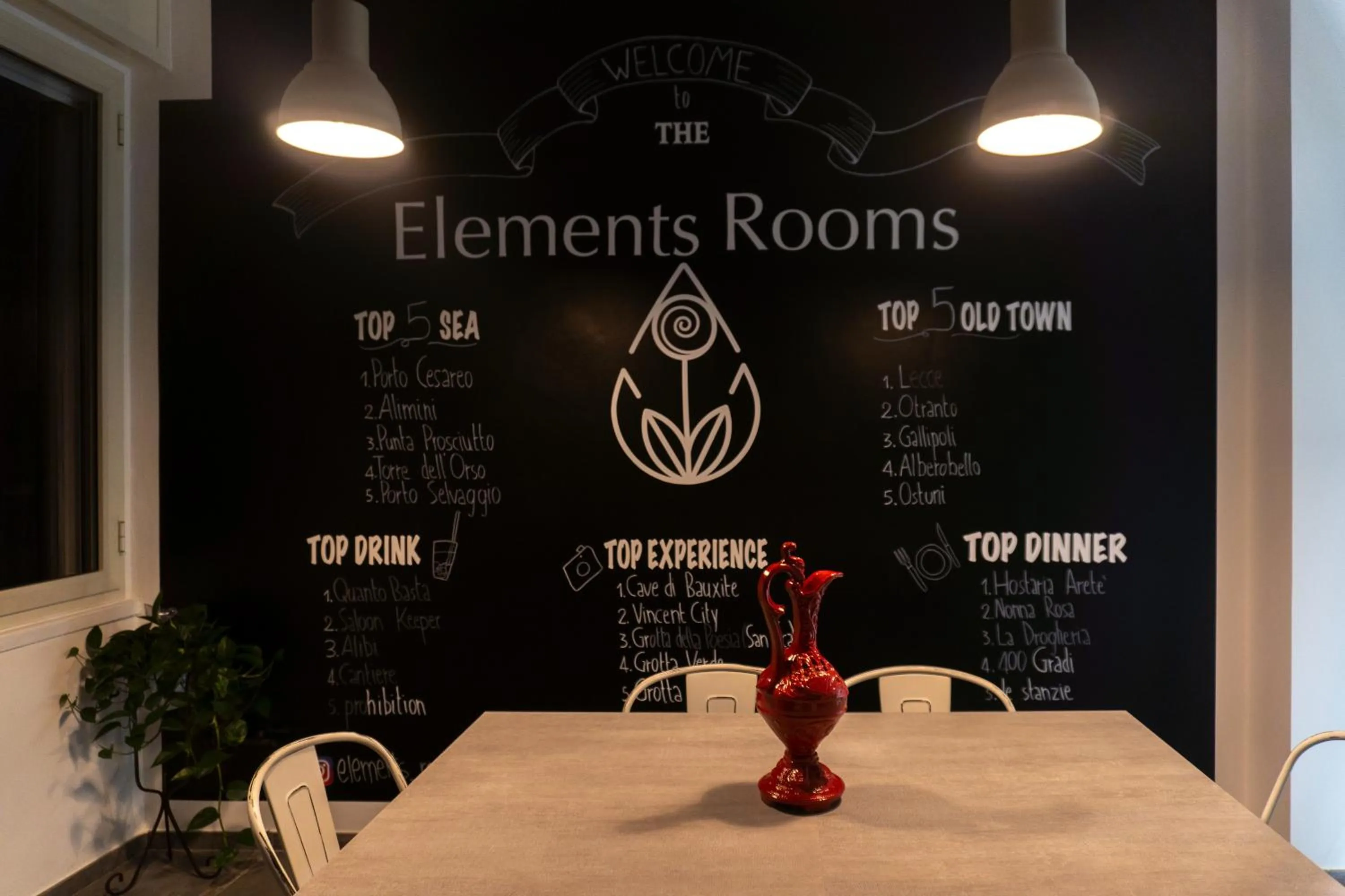 Communal kitchen in 4 Balconi rooms-Elements B&B