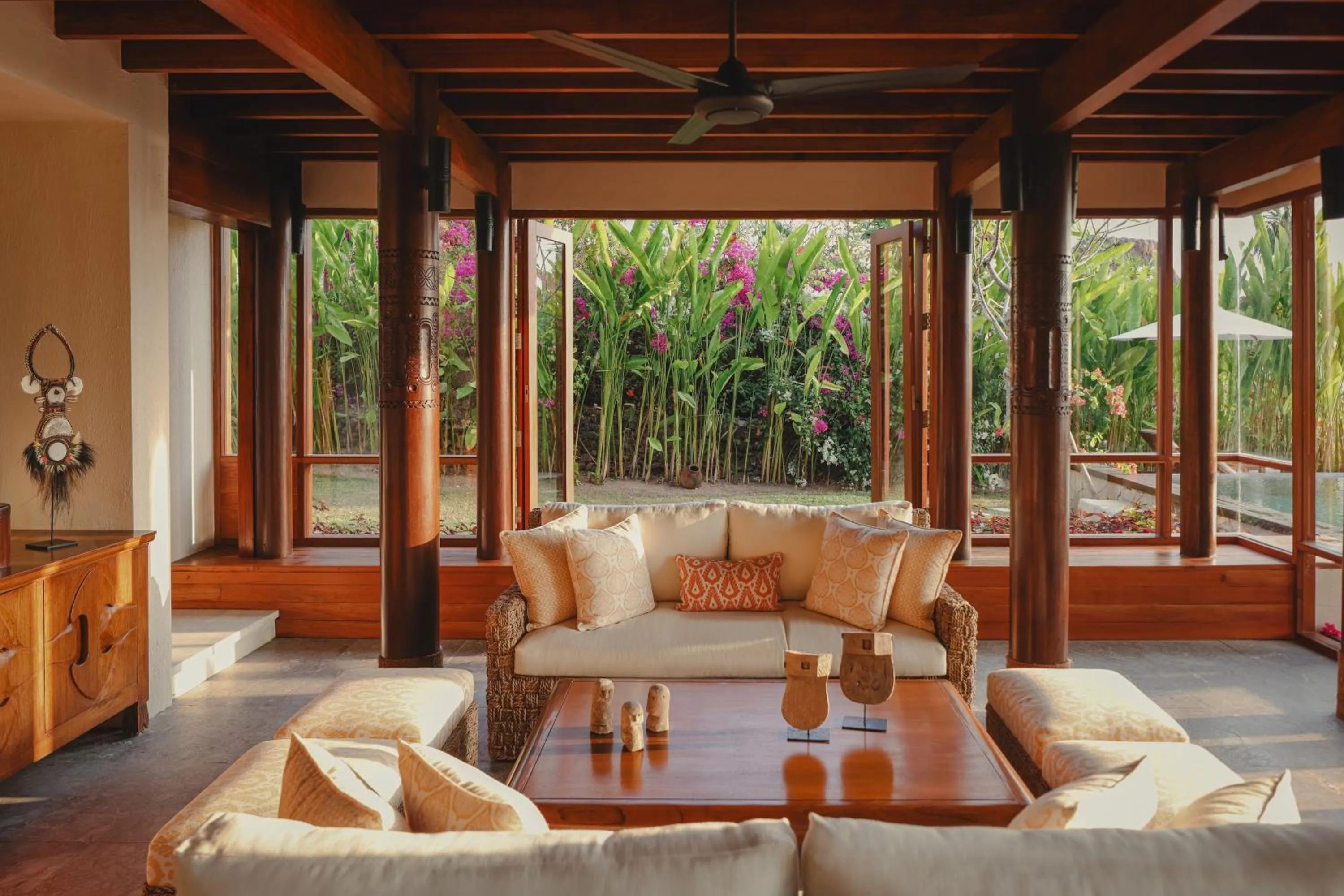 Living room in NIHI Sumba - 50 Best Hotels of the World