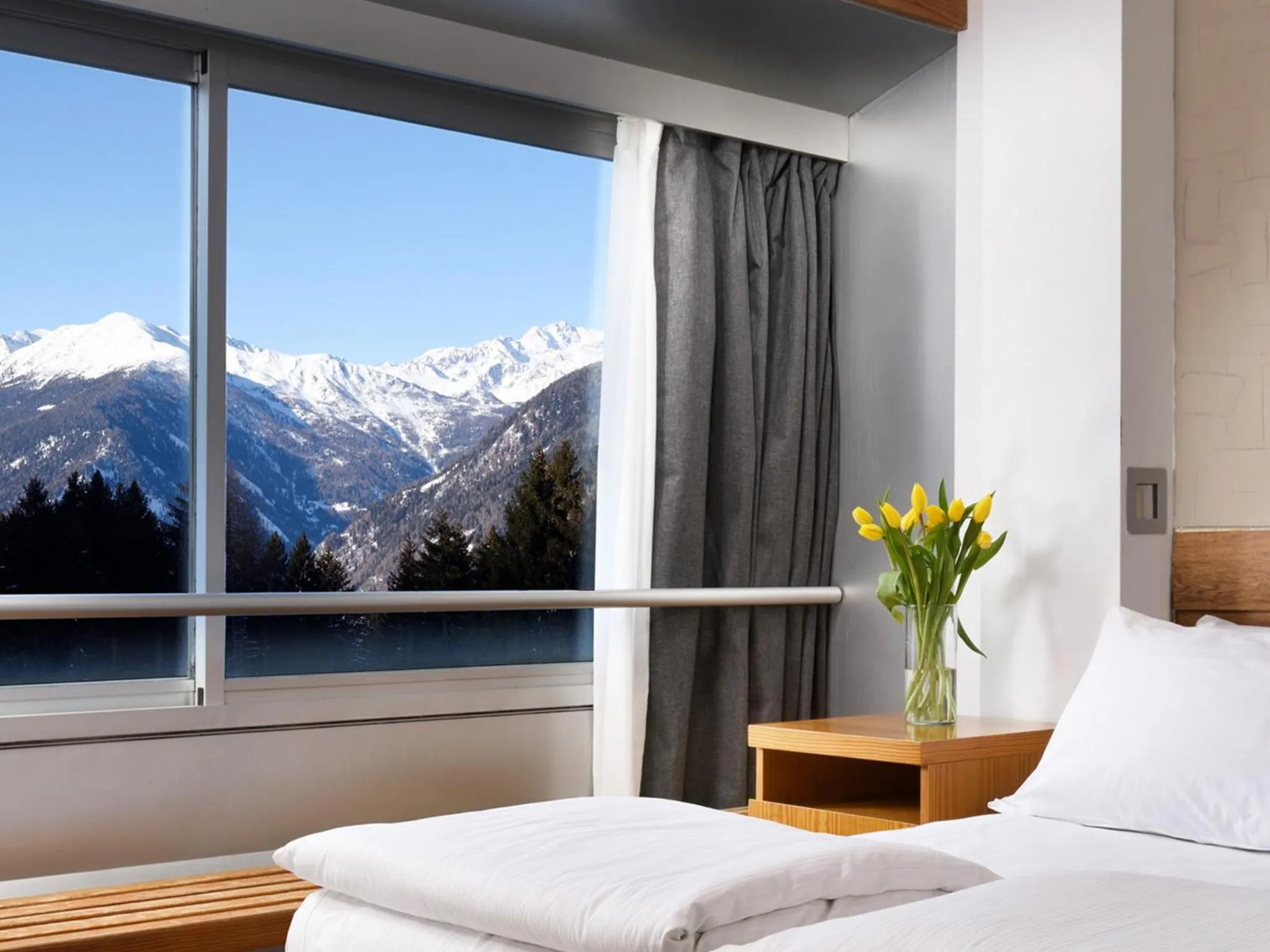 Bedroom, Bed in TH Marilleva