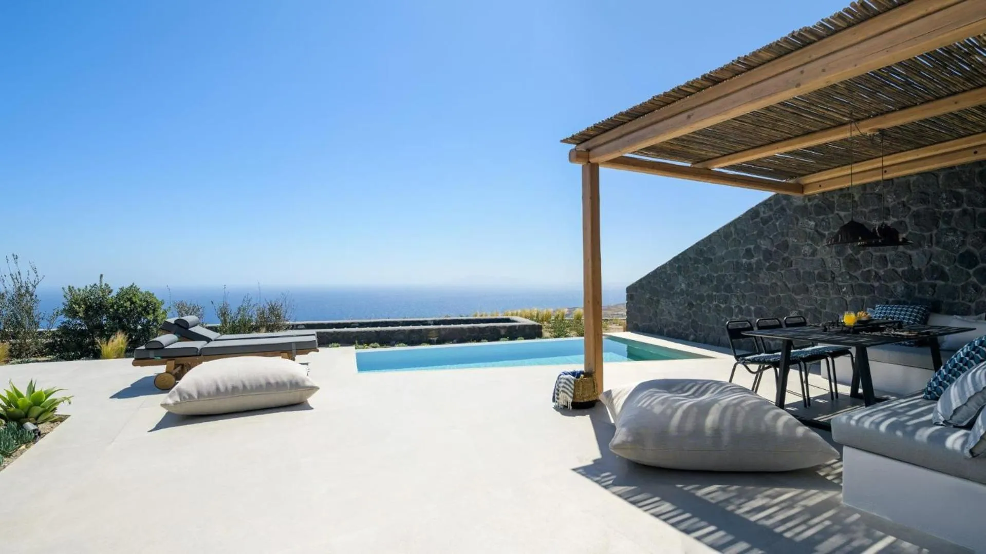 Pool view in Lithi Luxury Retreat