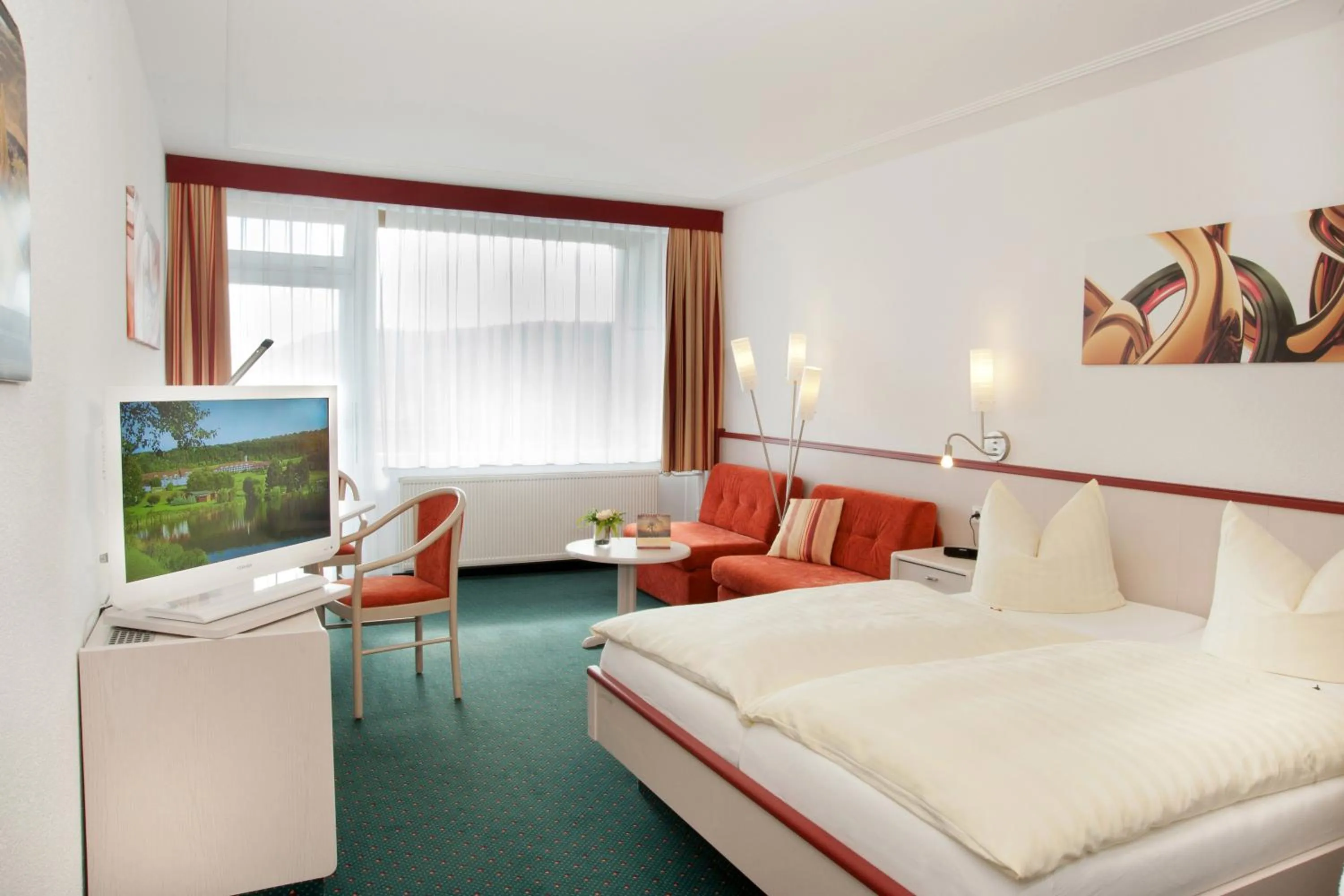 Photo of the whole room, Bed in Hessen Hotelpark Hohenroda